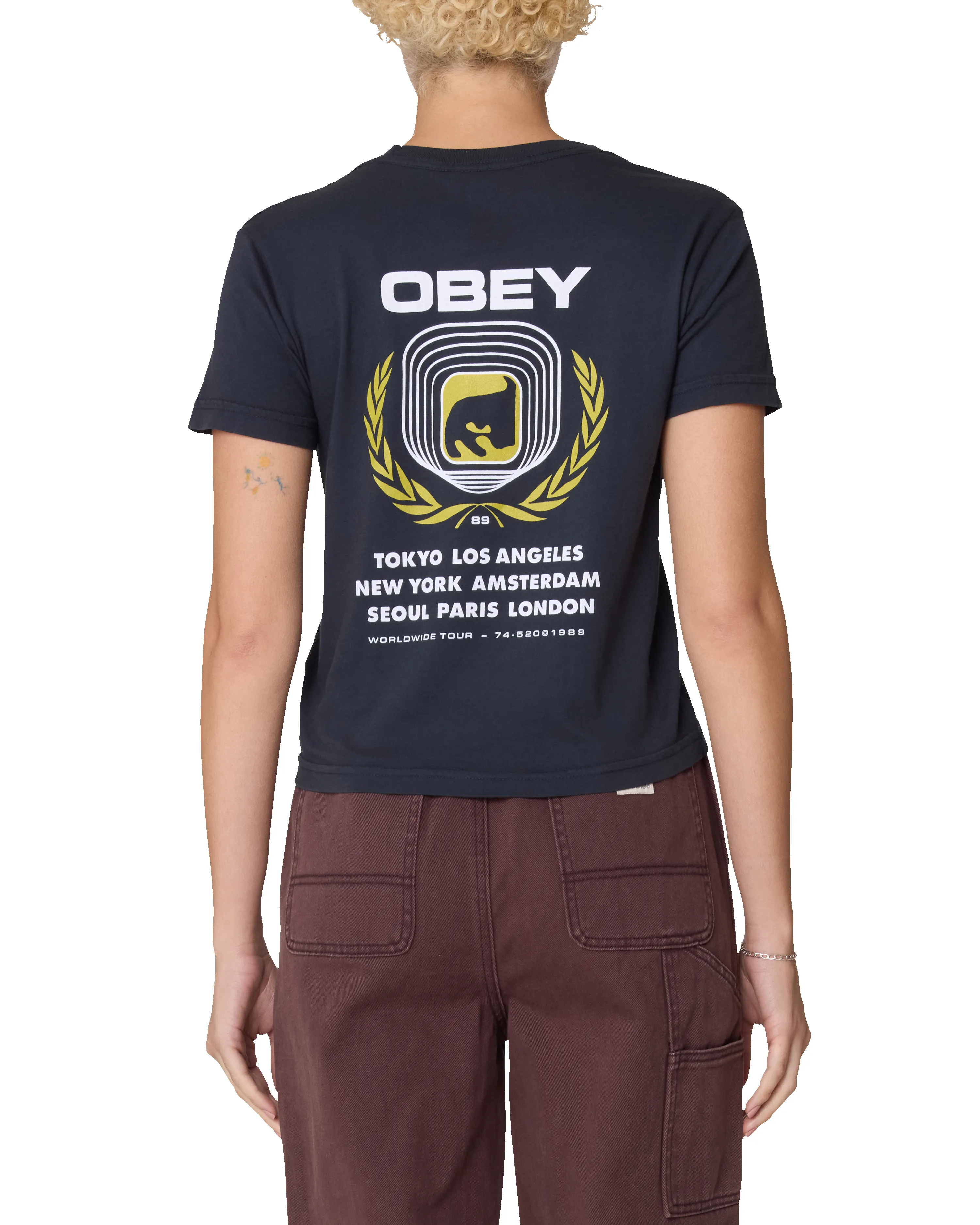 ICON EYE WREATH KAIA T-SHIRT sold by Obey