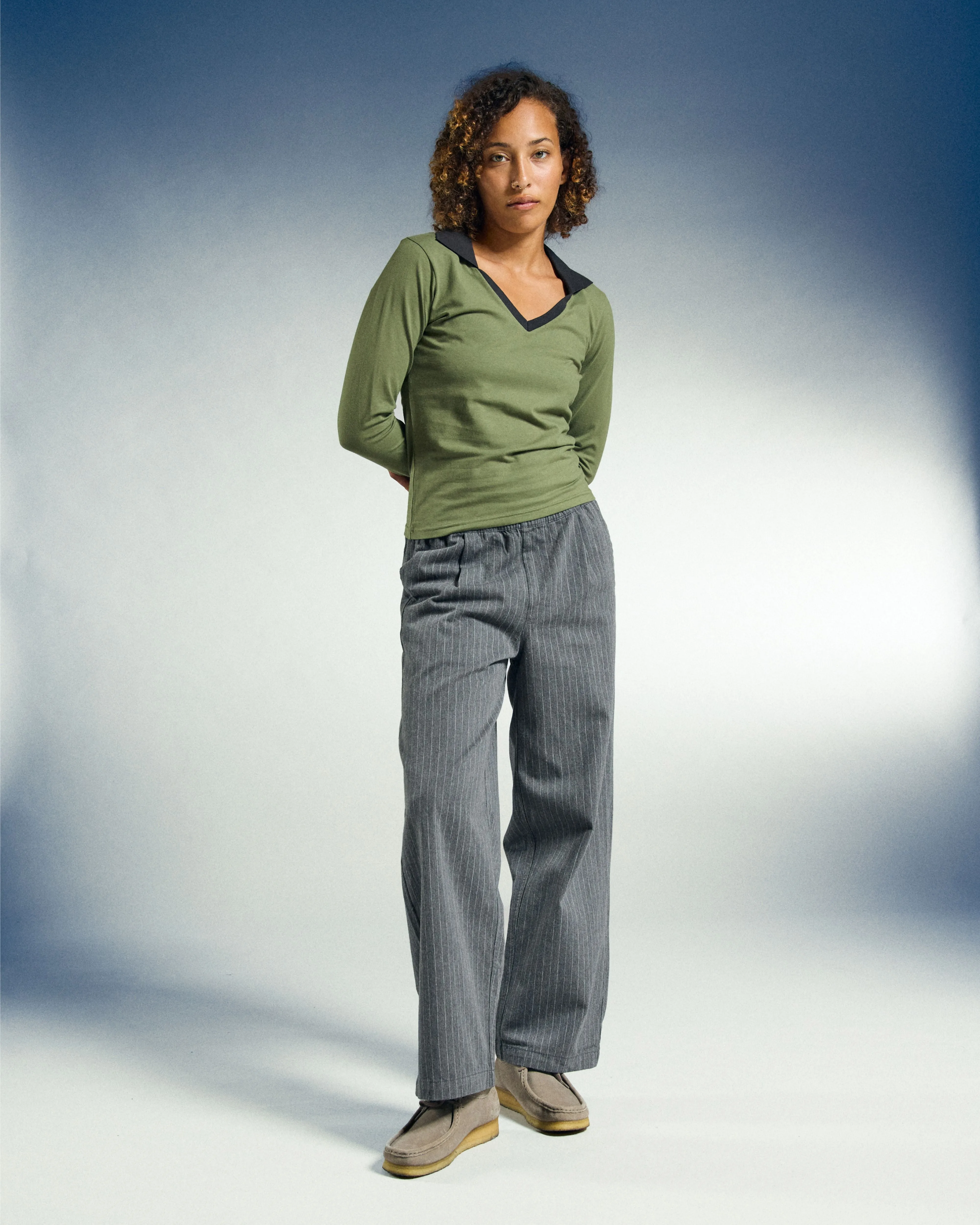 MEDEA COLLARED LS POLO sold by Obey product image thumbnail 5