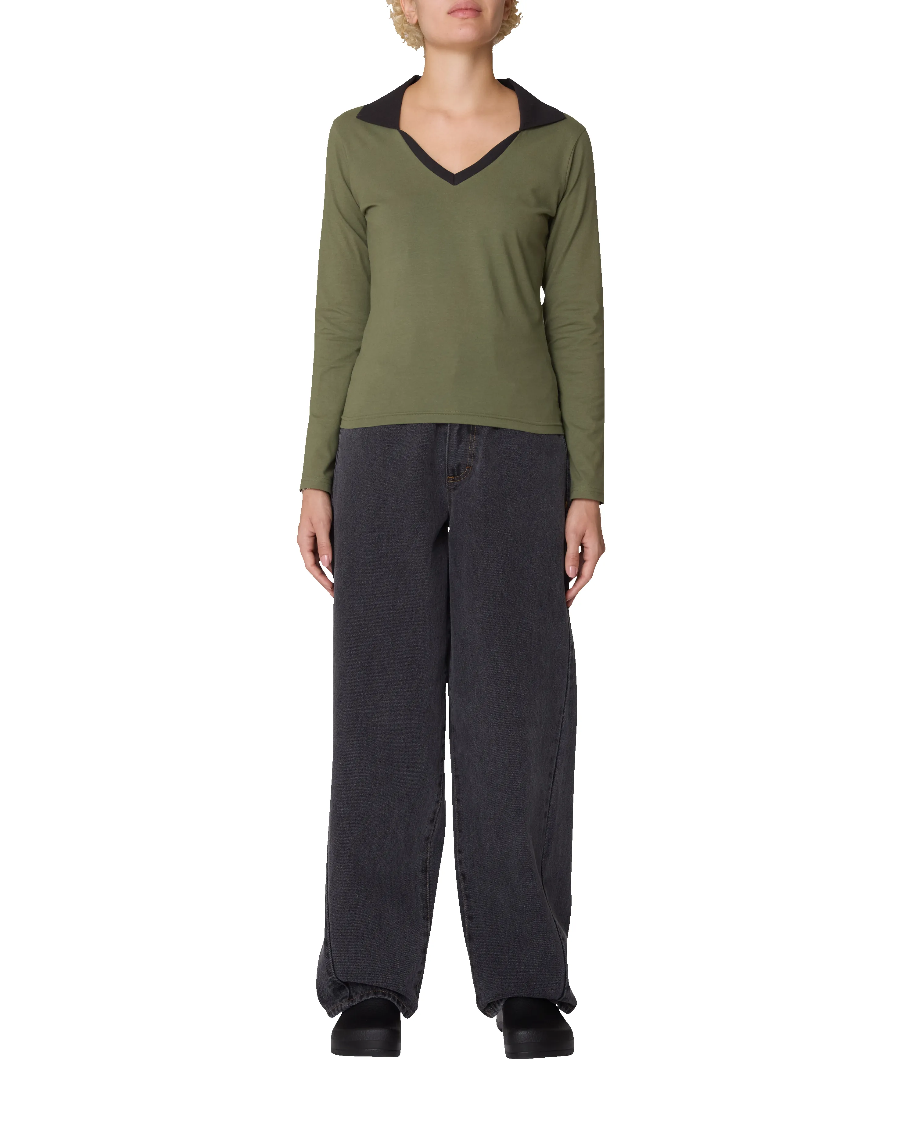 MEDEA COLLARED LS POLO sold by Obey product image thumbnail 4