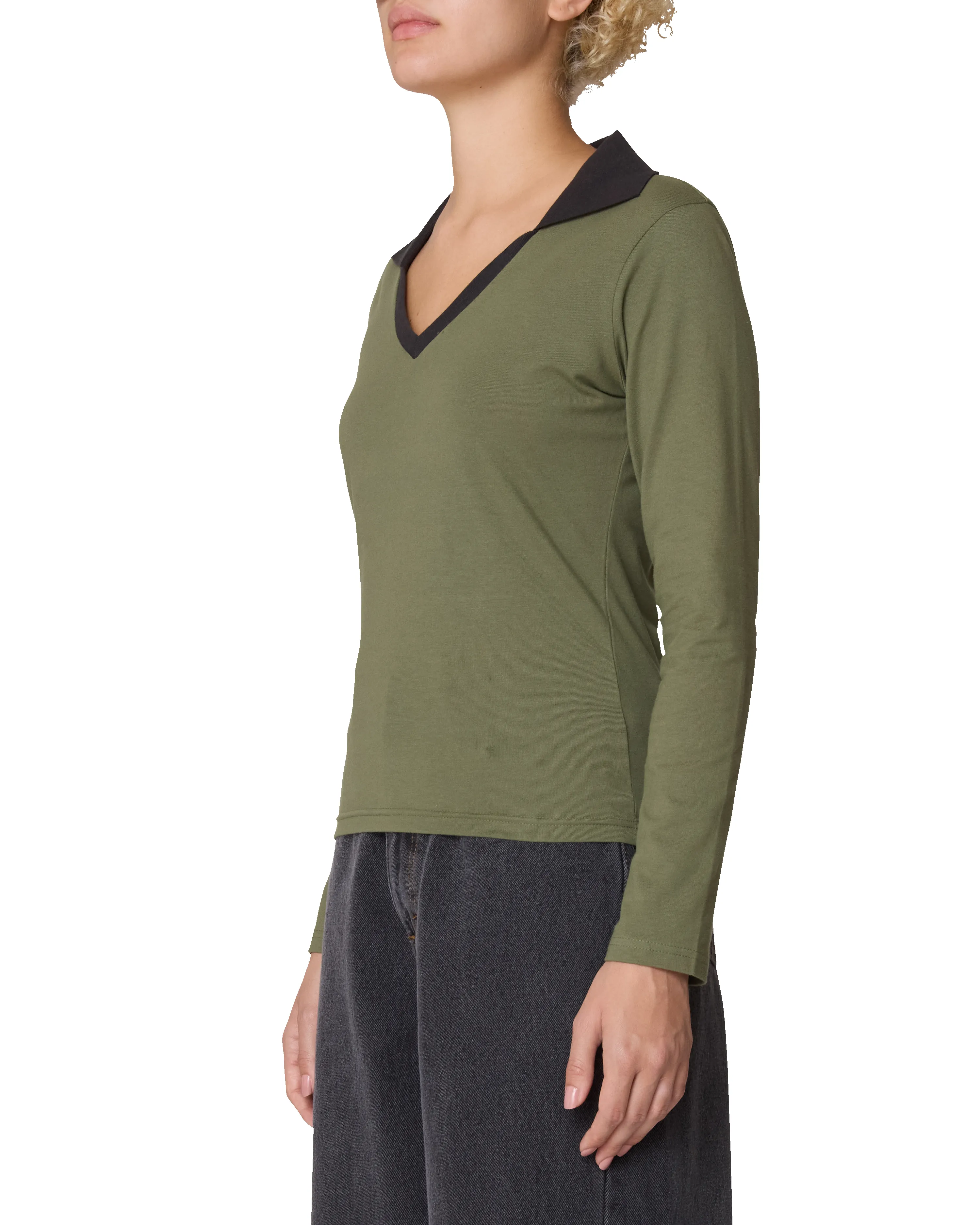 MEDEA COLLARED LS POLO sold by Obey product image thumbnail 2