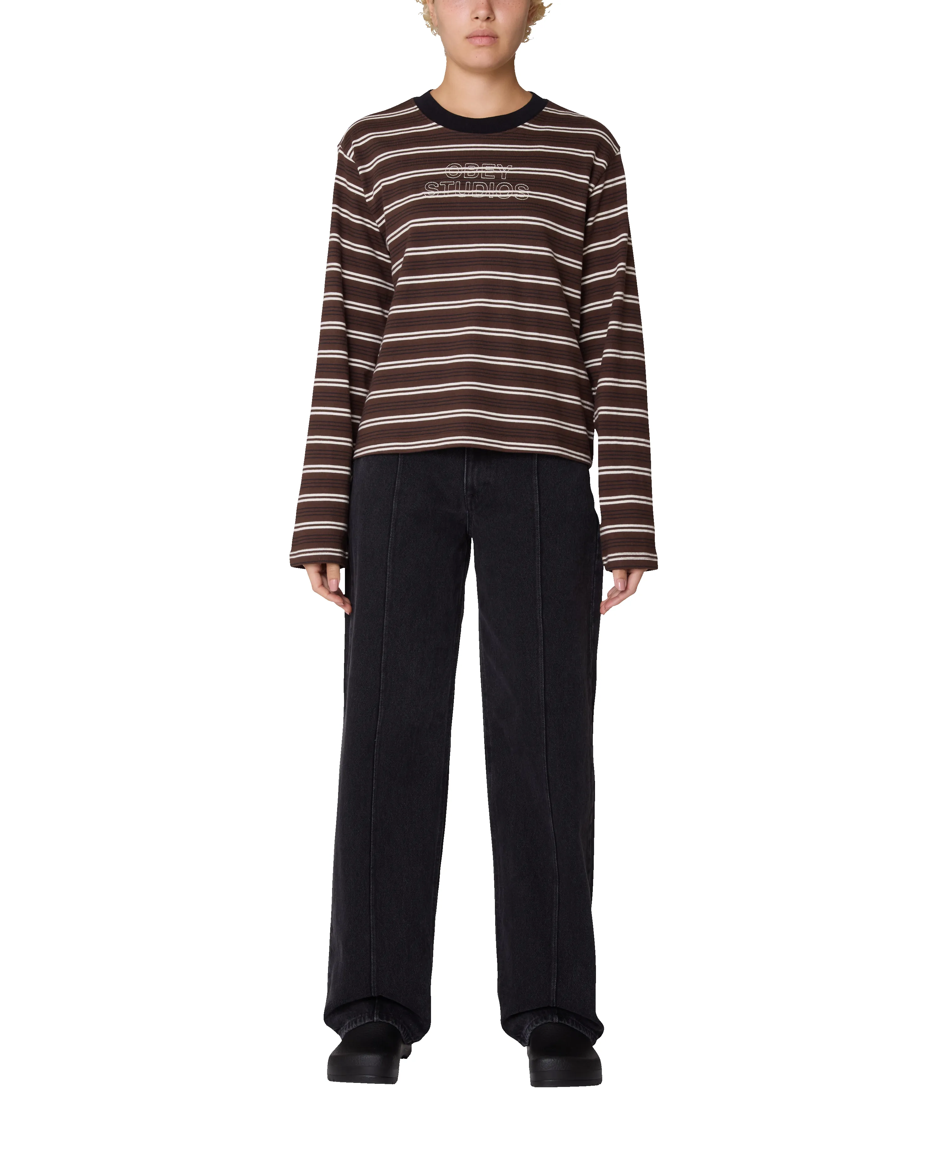 LOUIE STRIPE LS TOP sold by Obey product image thumbnail 4