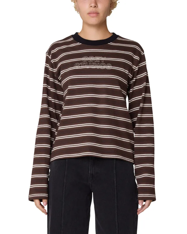 LOUIE STRIPE LS TOP sold by Obey
