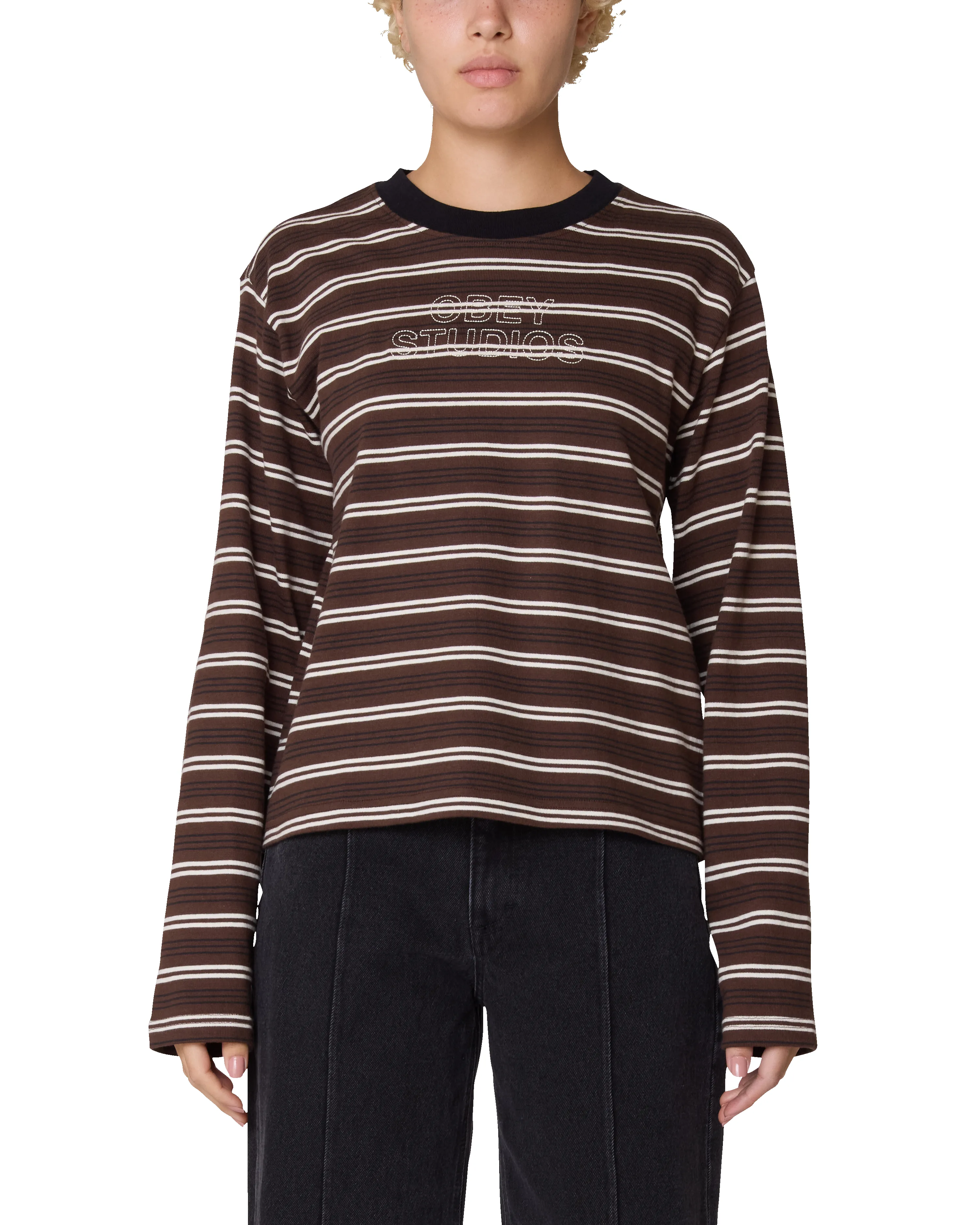 LOUIE STRIPE LS TOP sold by Obey