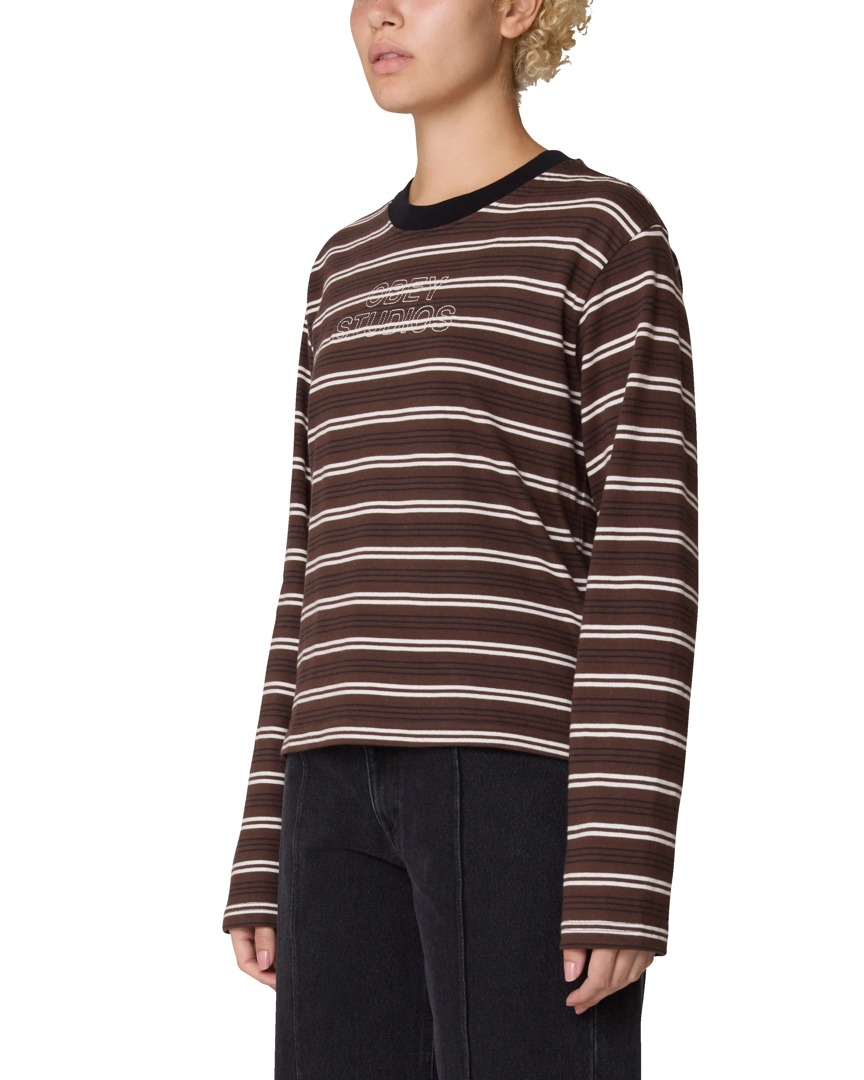 LOUIE STRIPE LS TOP sold by Obey product image thumbnail 2