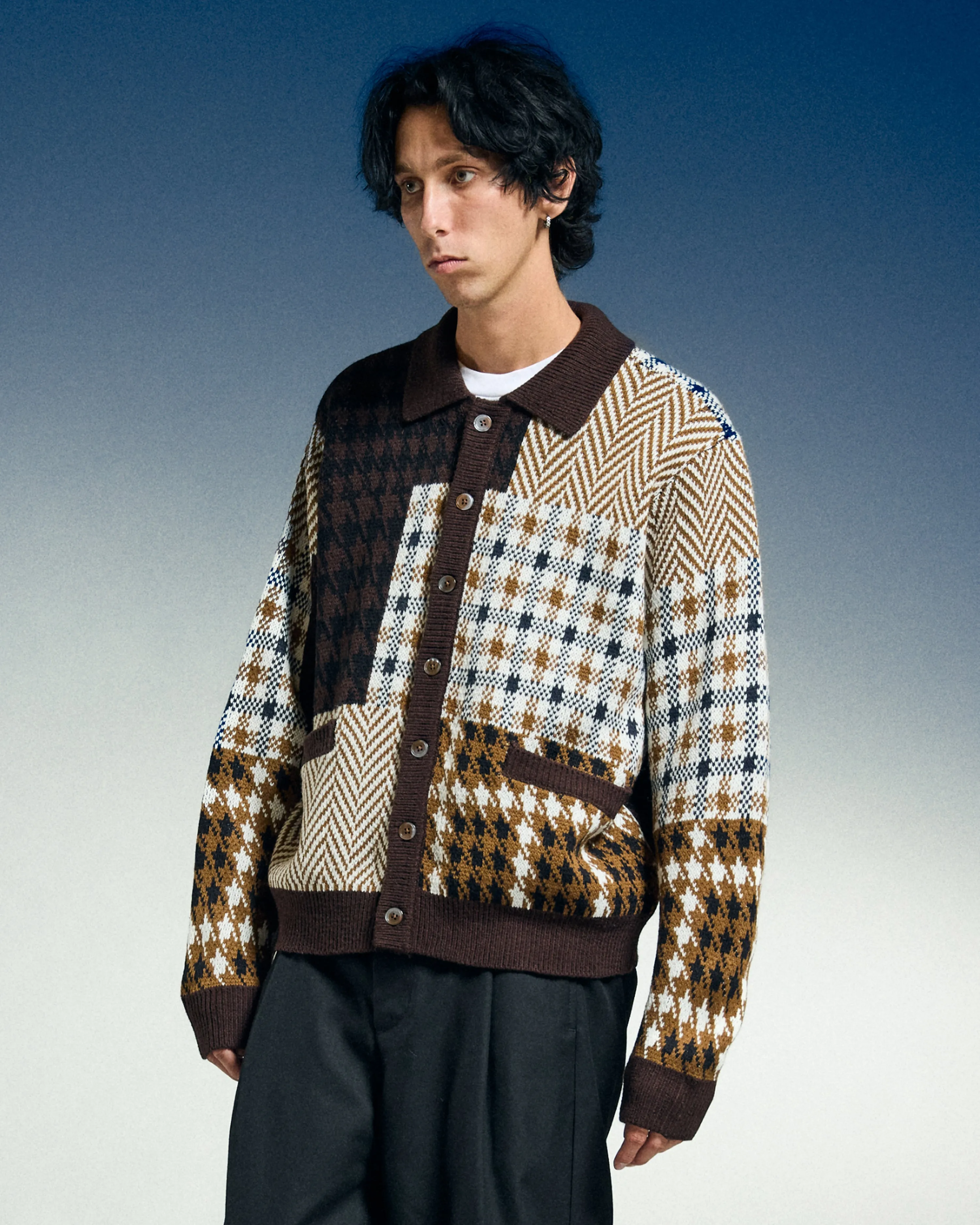 PATCHWORK CARDIGAN sold by Obey product image thumbnail 4
