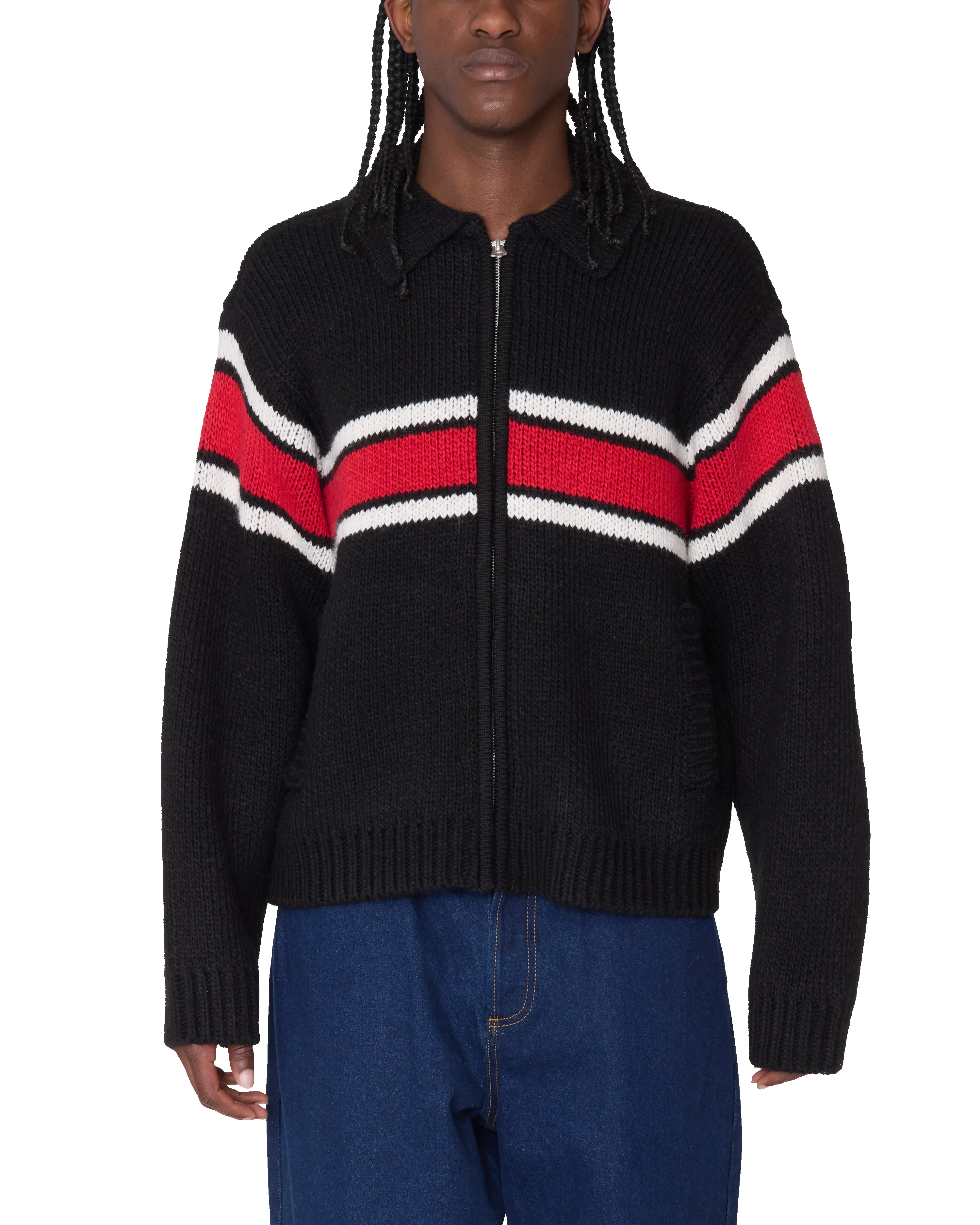 BERNARD ZIP UP SWEATER sold by Obey product image thumbnail 4