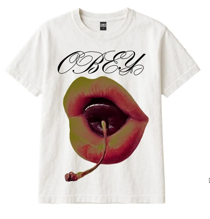 CHERRY LIPS VINTAGE T-SHIRT sold by Obey