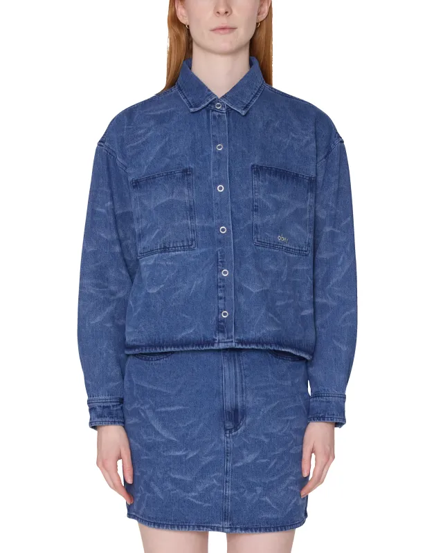 TRINITY WRINKLE DENIM SHIRT made by Obey