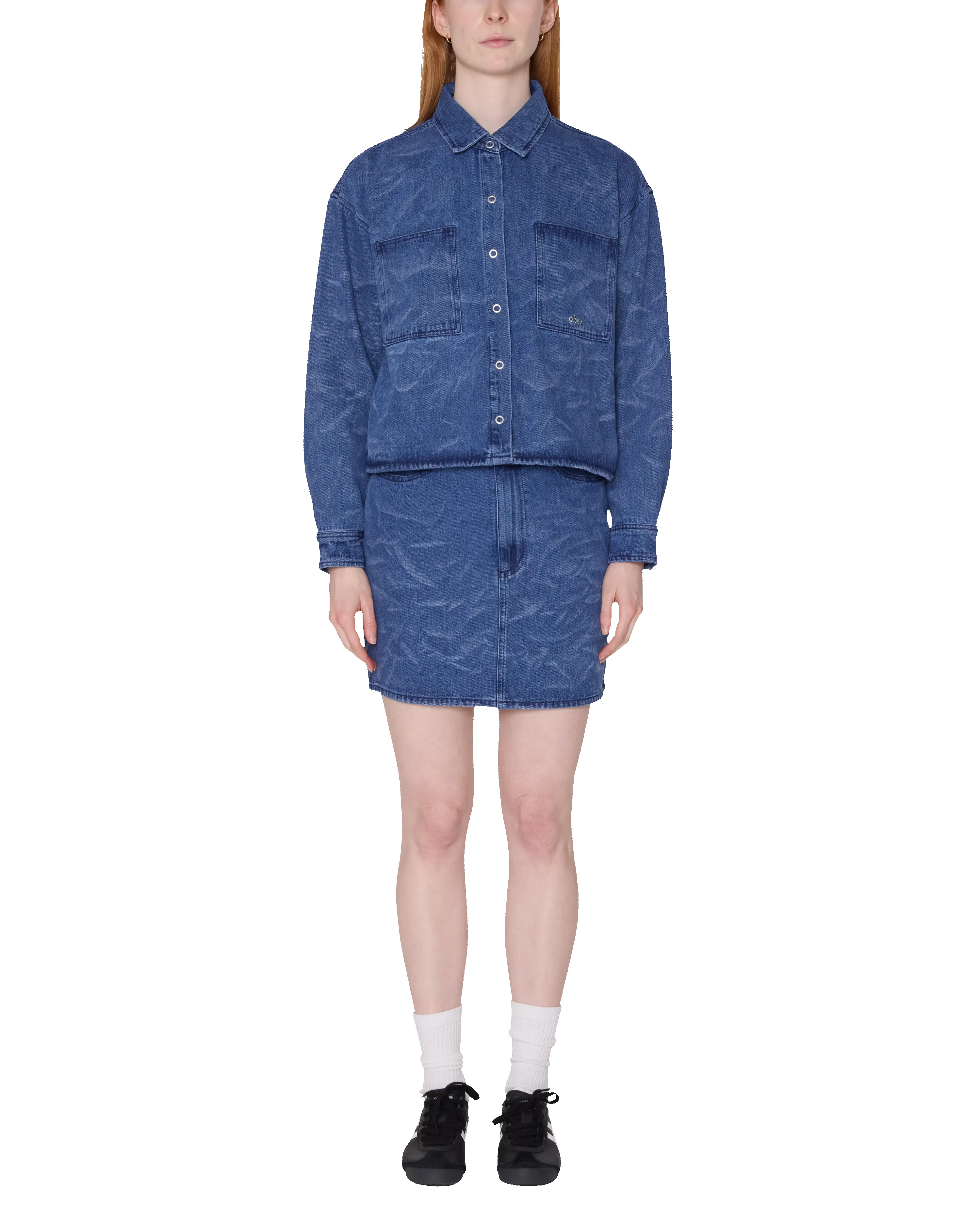 TRINITY WRINKLE DENIM SHIRT sold by Obey product image thumbnail 4