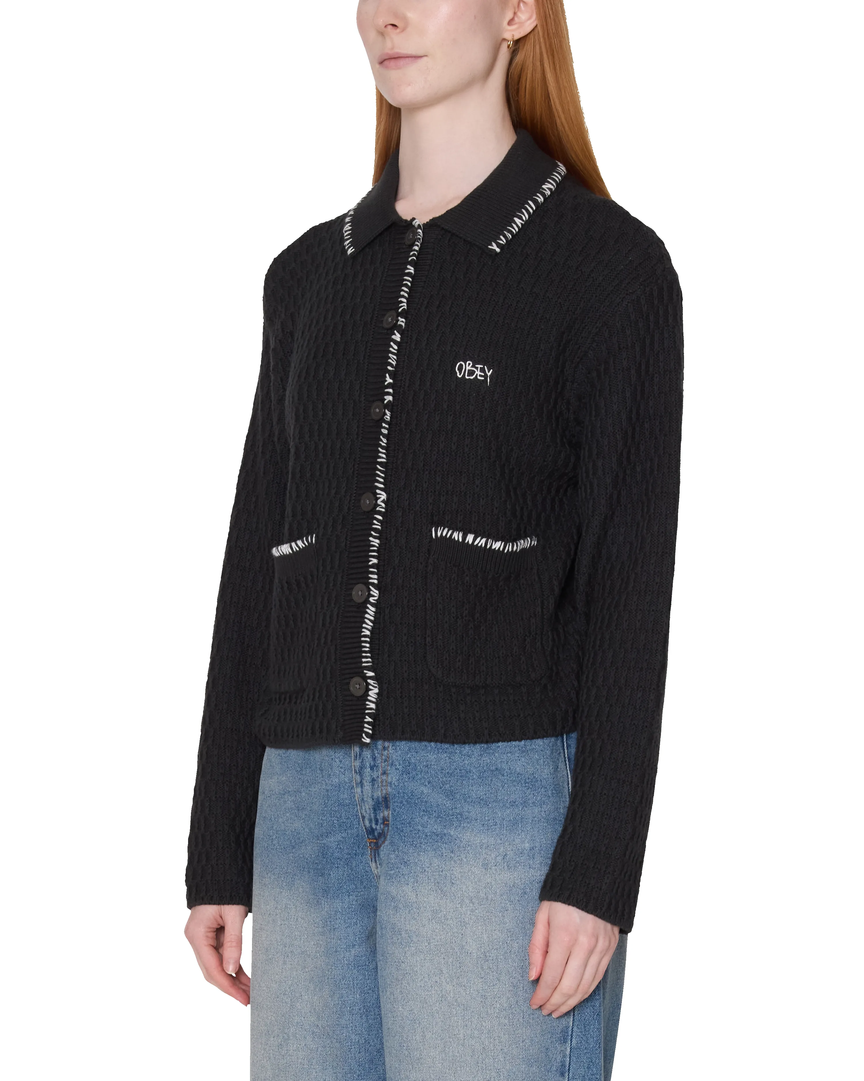 AMELIE BUTTON DOWN SWEATER sold by Obey product image thumbnail 2