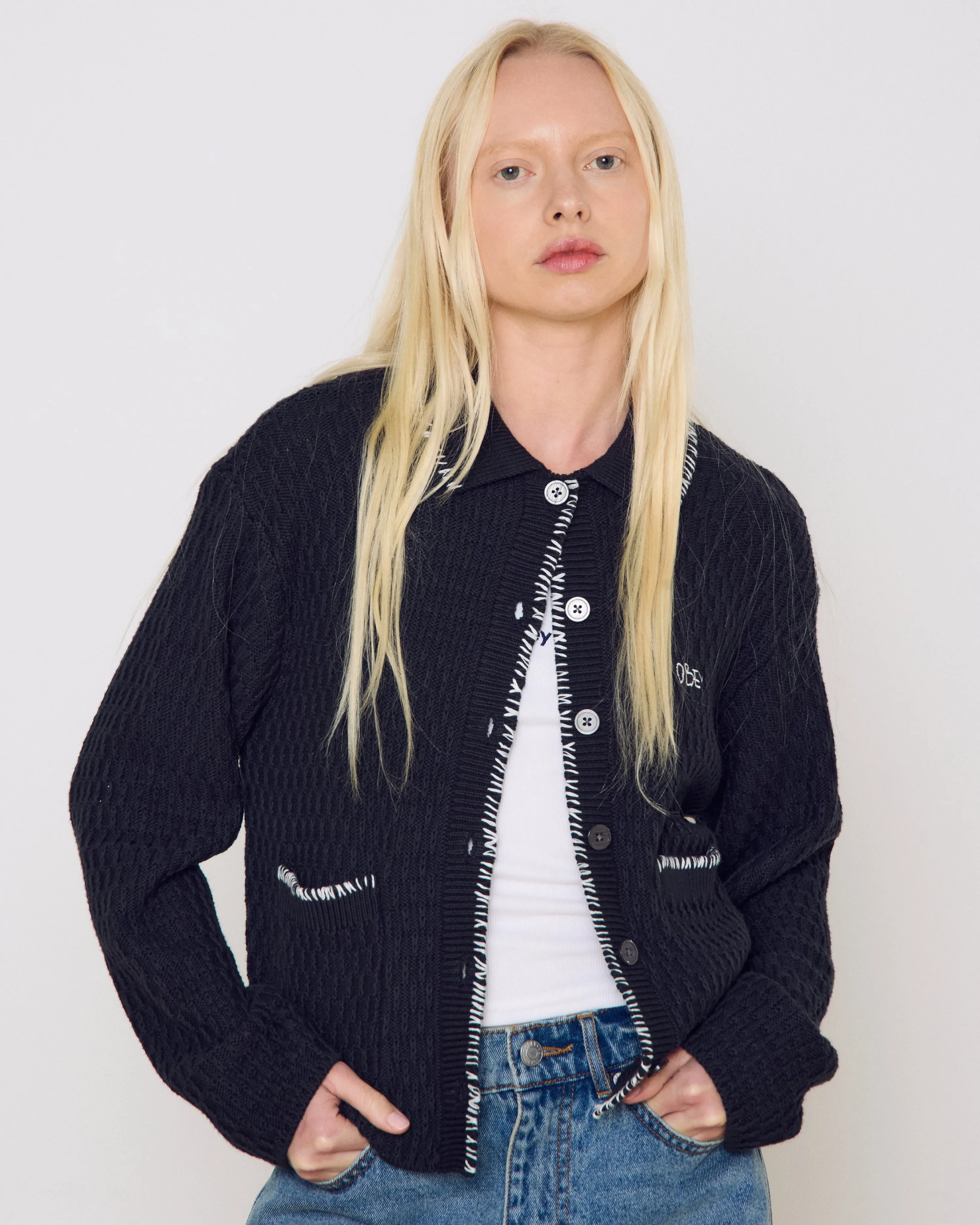 AMELIE BUTTON DOWN SWEATER sold by Obey product image thumbnail 5