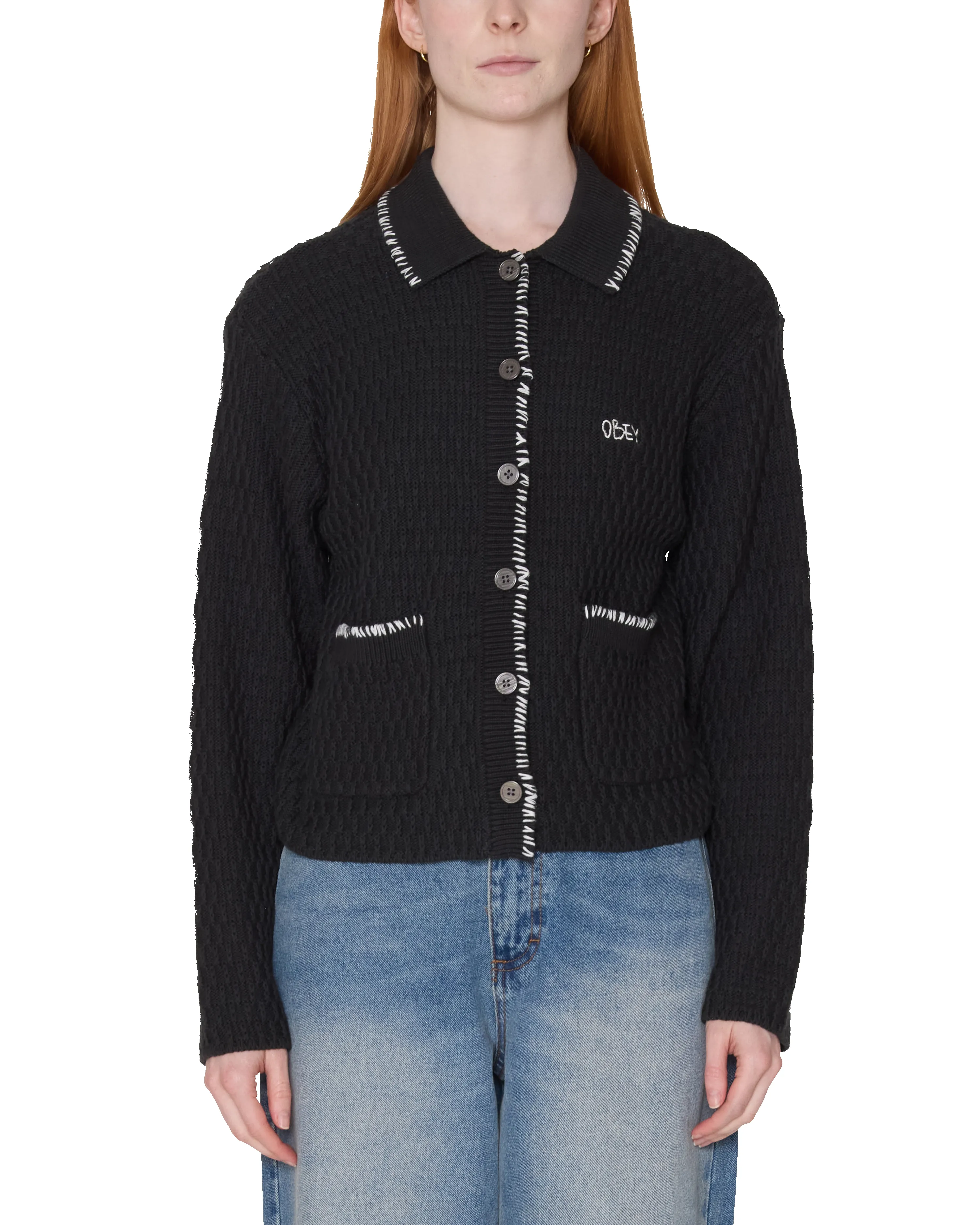 AMELIE BUTTON DOWN SWEATER sold by Obey