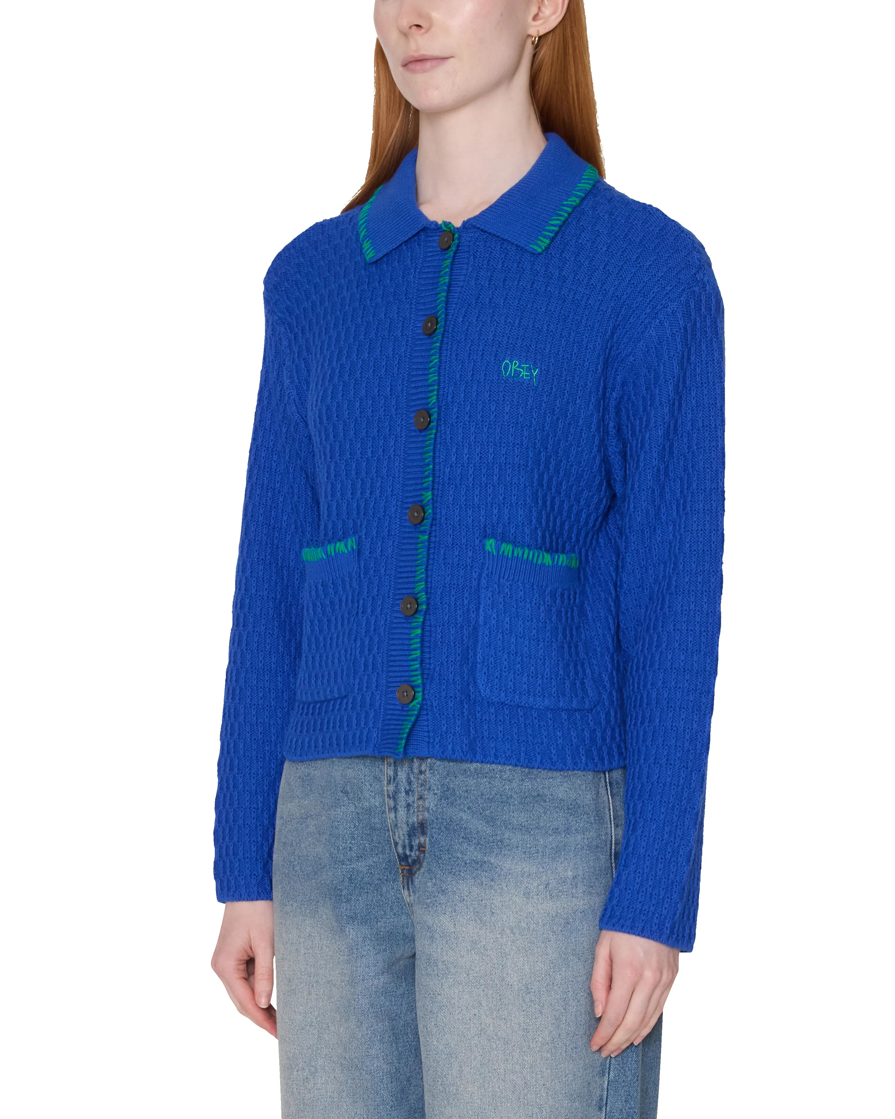 AMELIE BUTTON DOWN SWEATER sold by Obey product image thumbnail 3