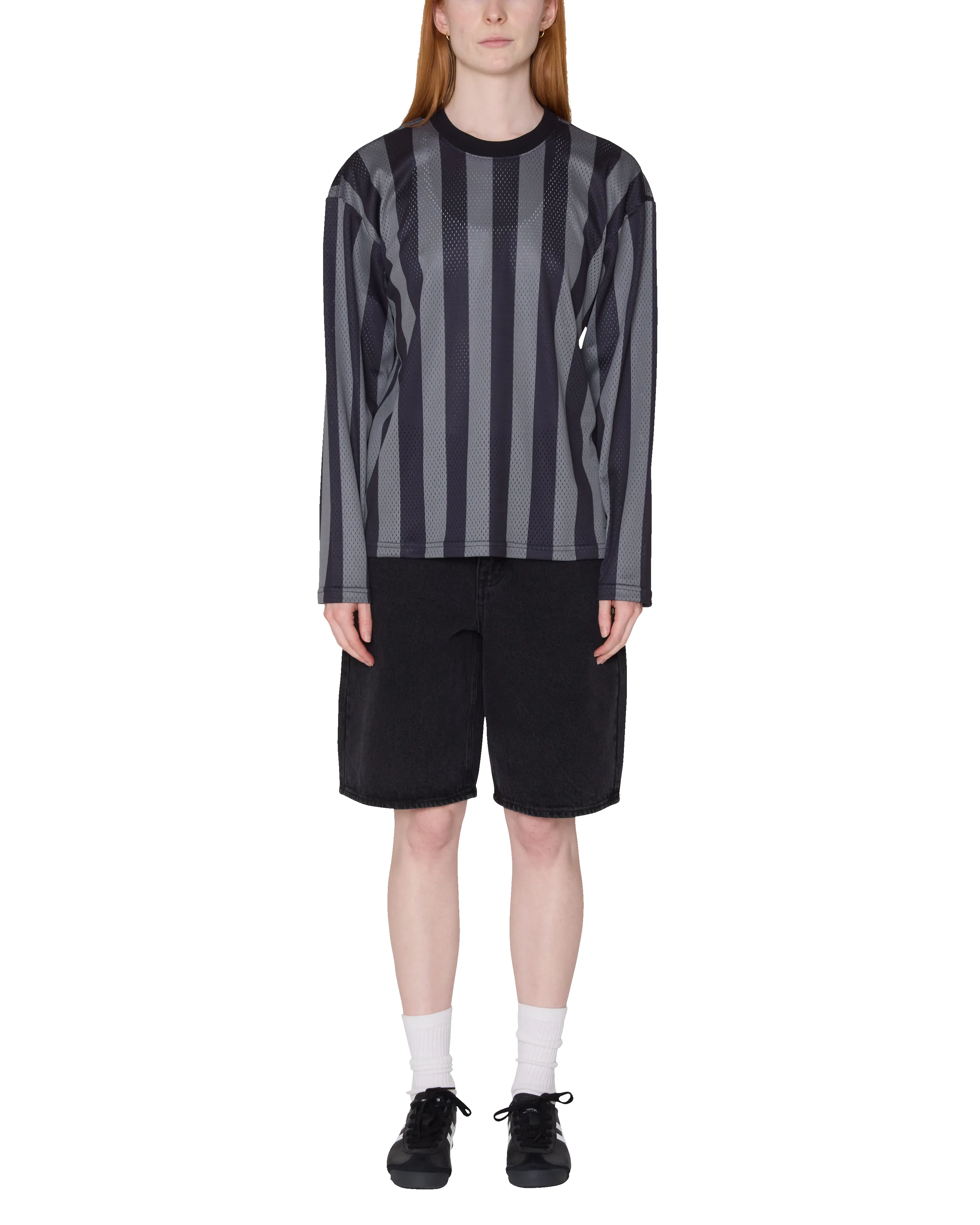 BOUNDS MESH LS STRIPE SHIRT sold by Obey product image thumbnail 4