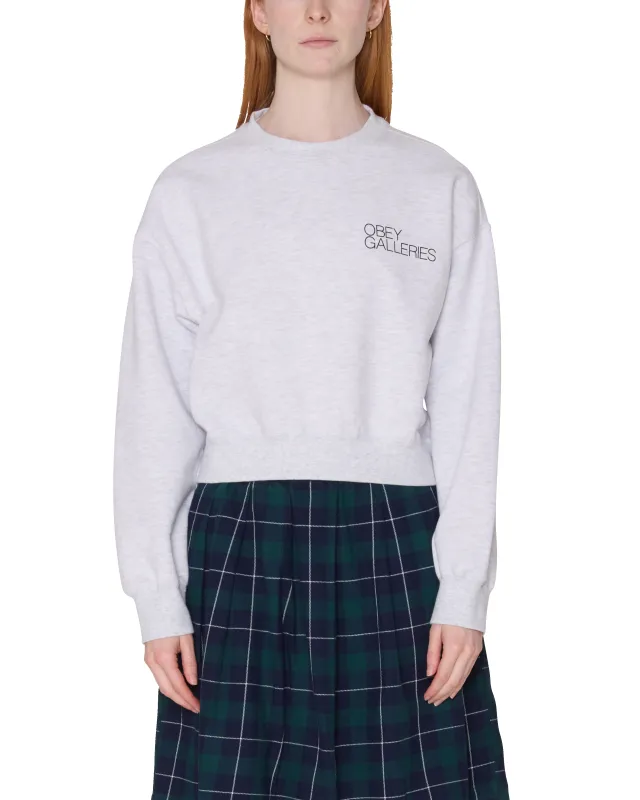 GALLERIES CROPPED CREWNECK sold by Obey