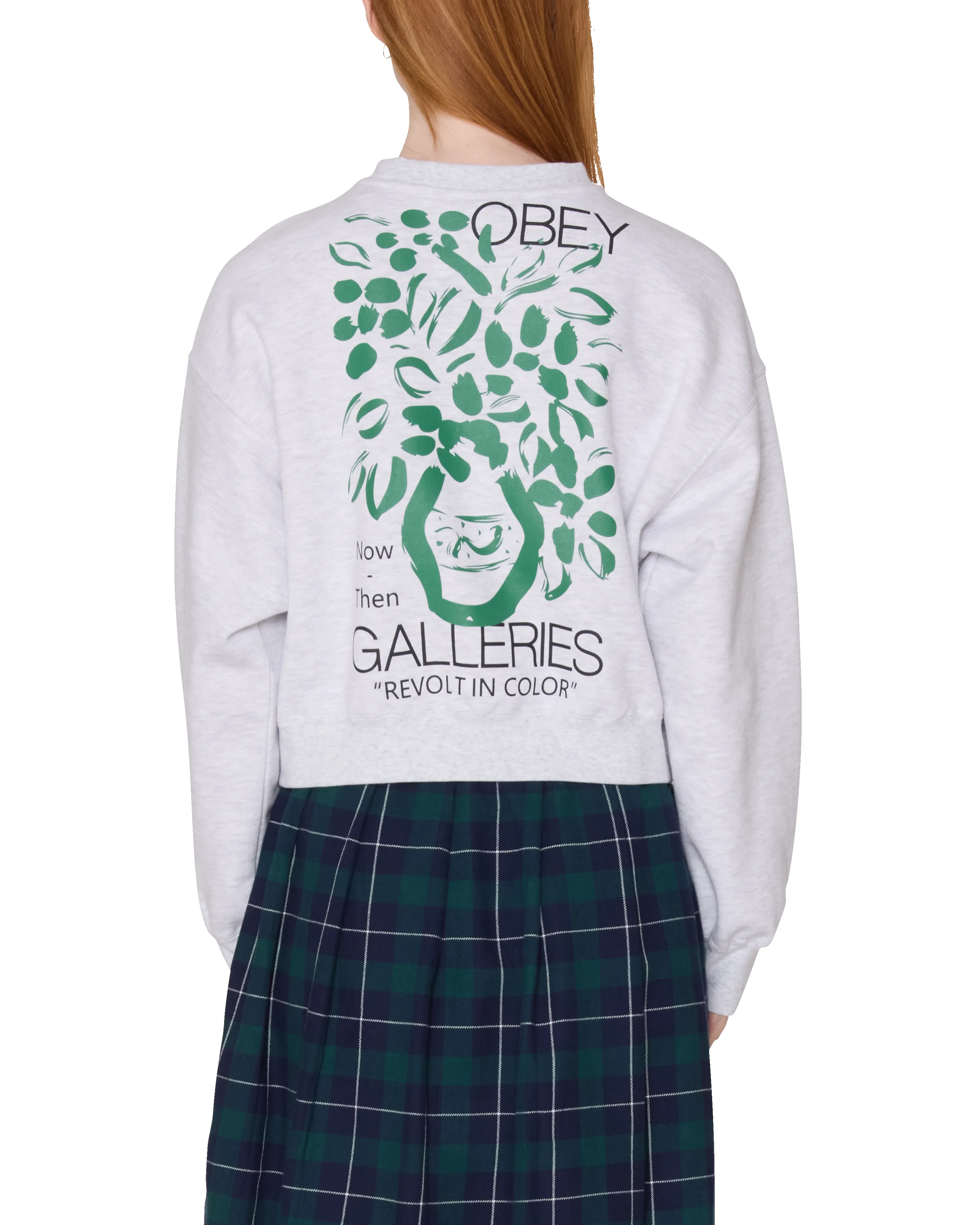 GALLERIES CROPPED CREWNECK sold by Obey product image thumbnail 3
