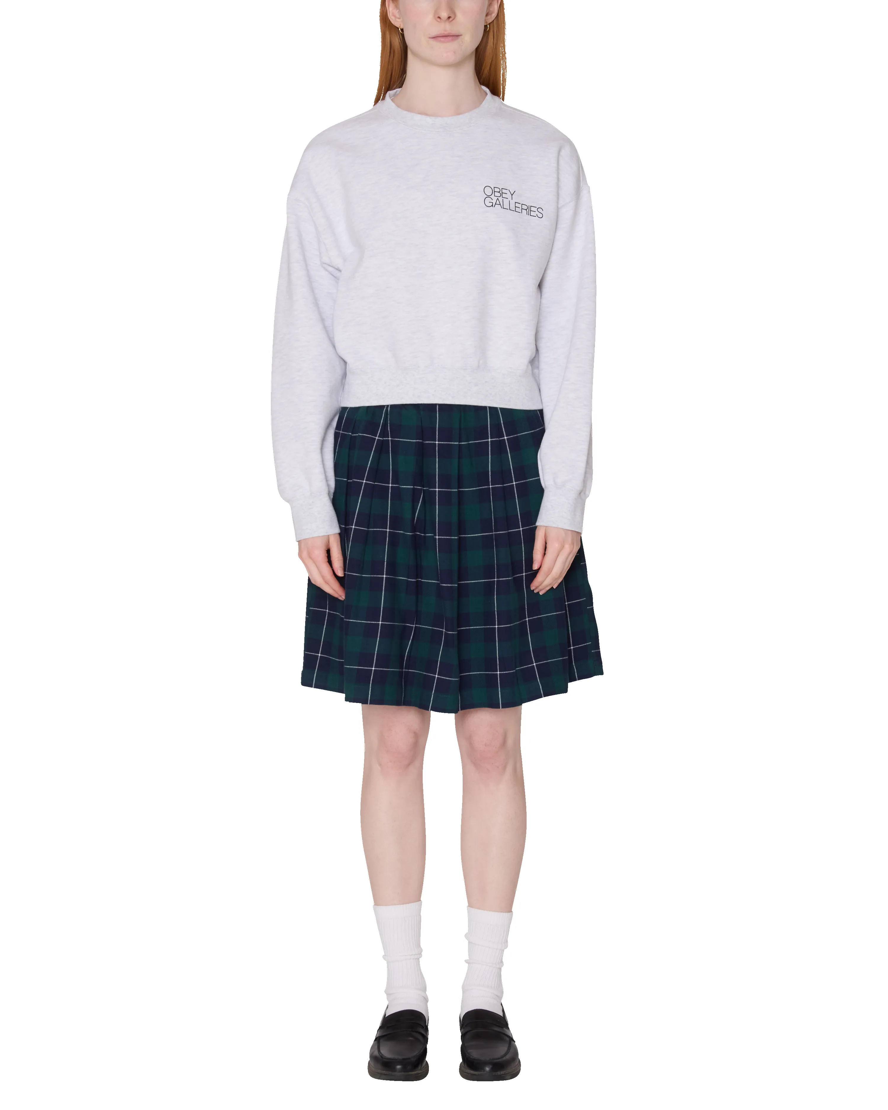 GALLERIES CROPPED CREWNECK sold by Obey product image thumbnail 4