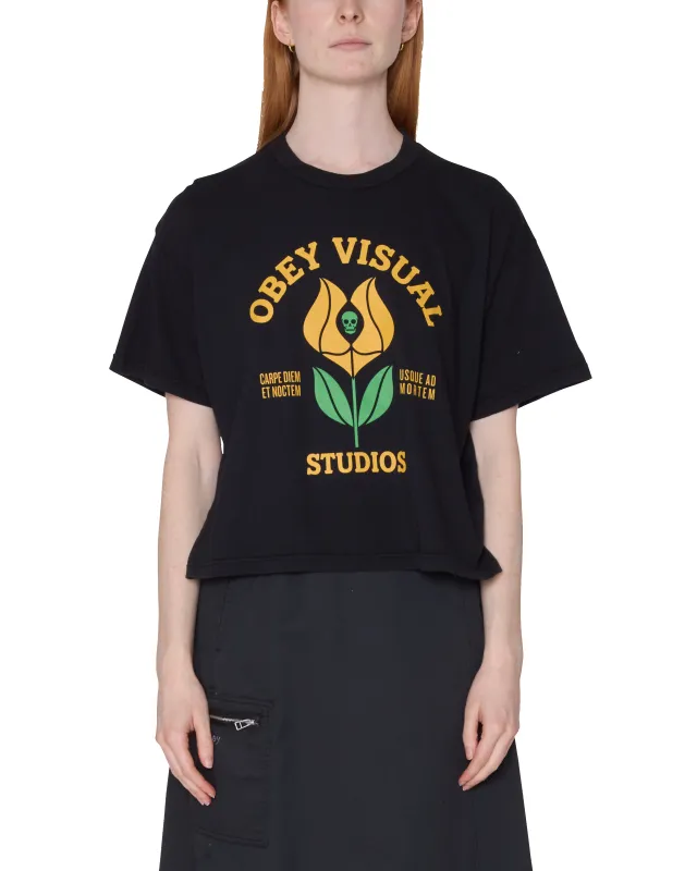 CARPE DIEM FLOWER ROW T-SHIRT made by Obey