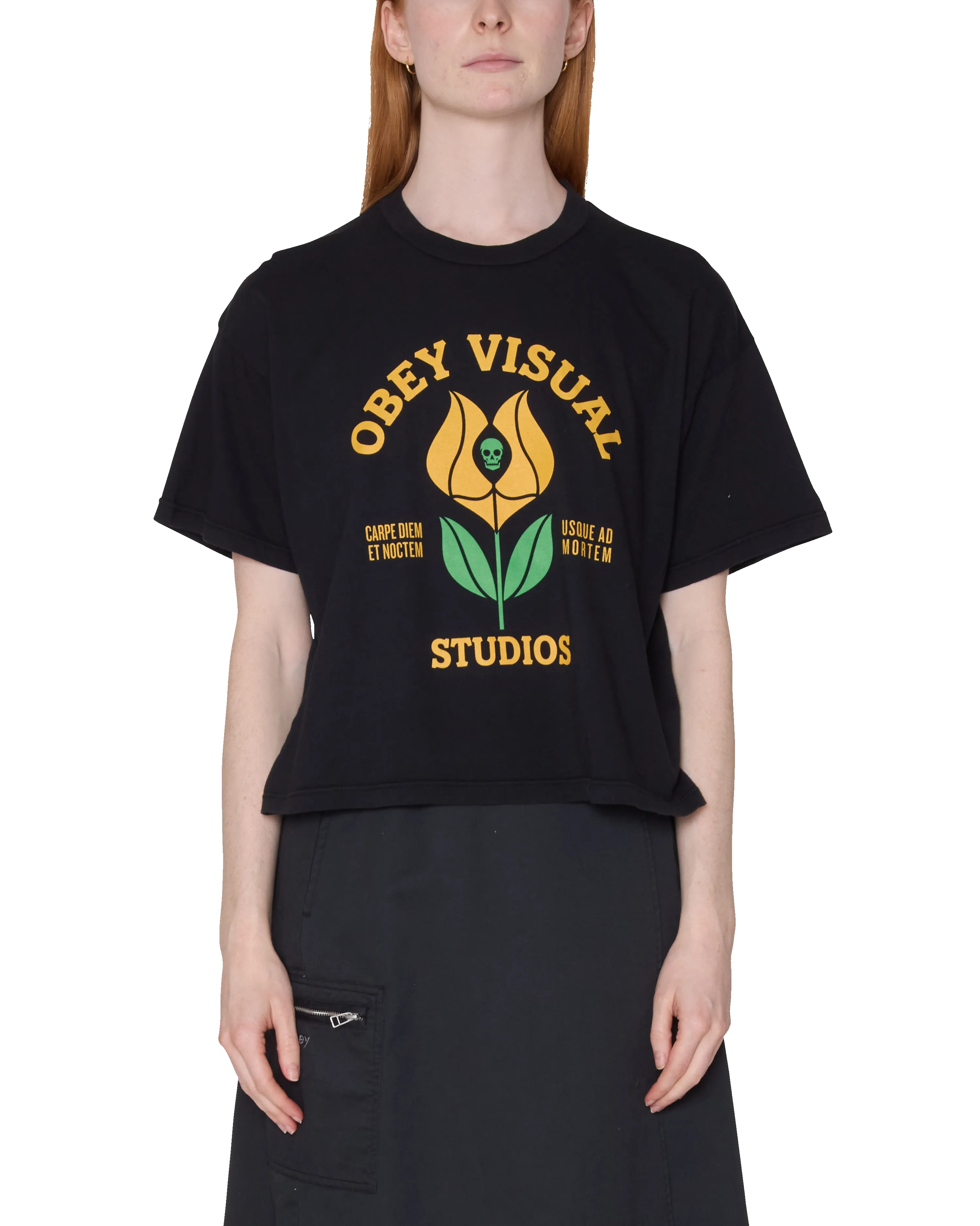 CARPE DIEM FLOWER ROW T-SHIRT sold by Obey