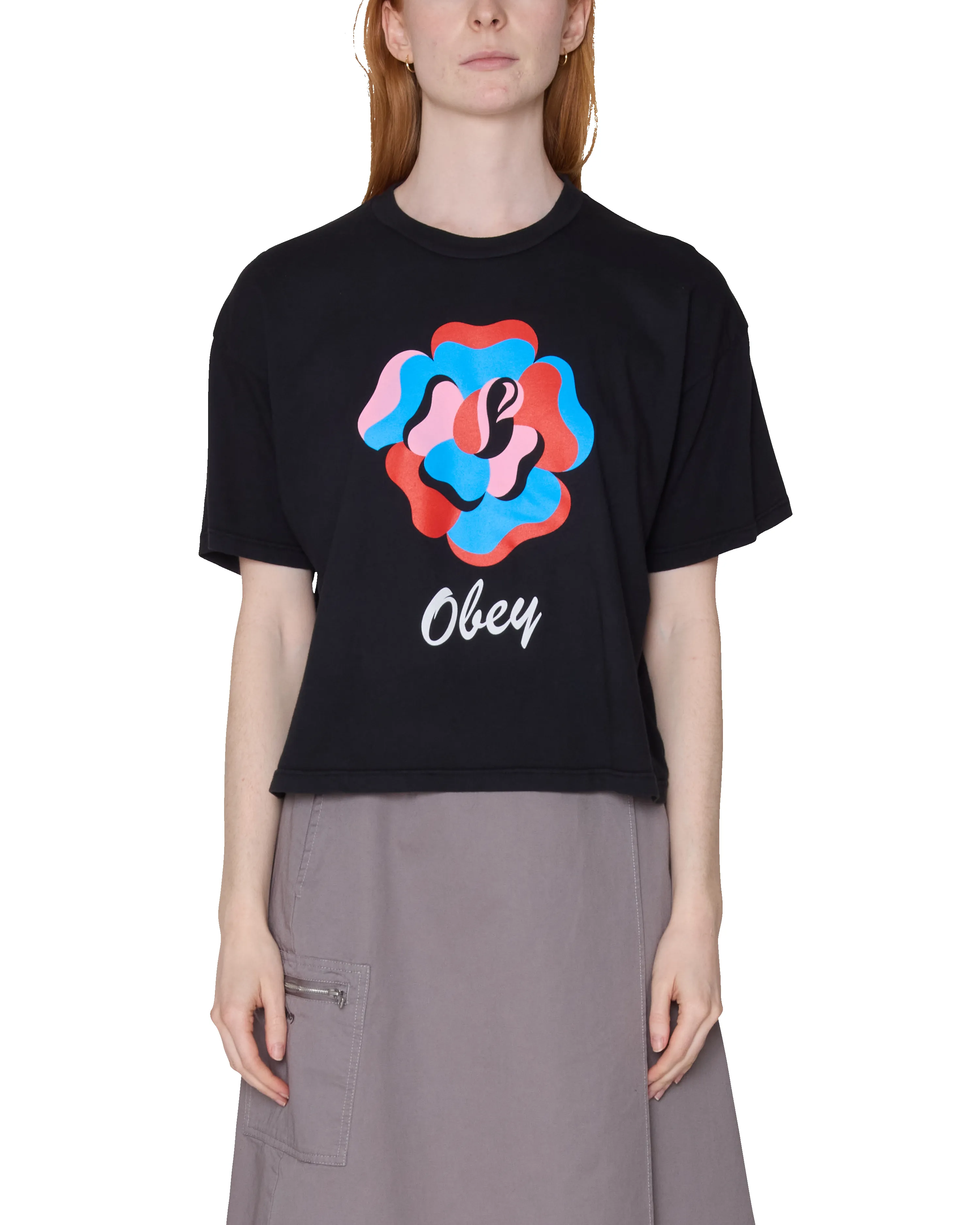 PAPER ROSE ROW T-SHIRT sold by Obey