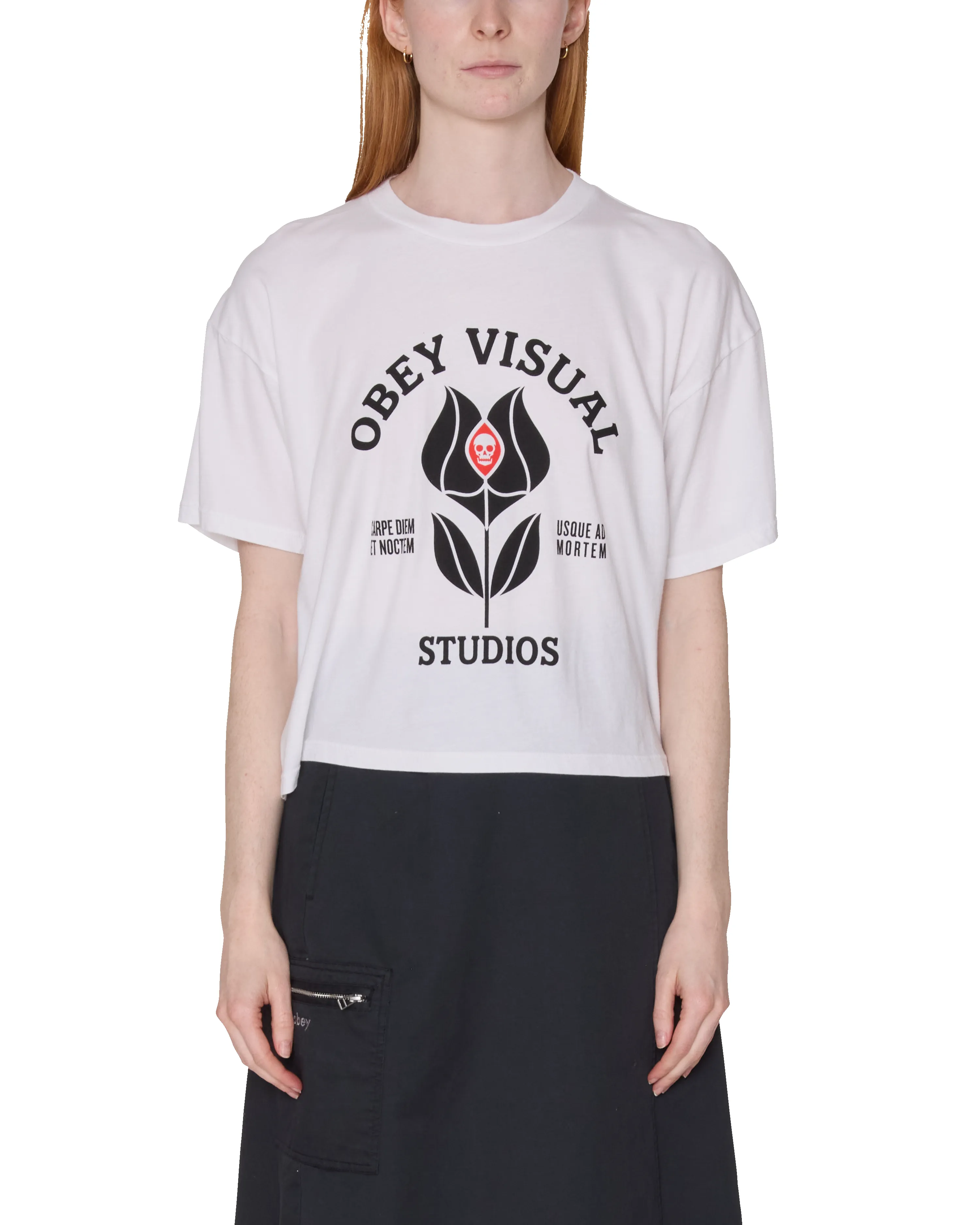 CARPE DIEM FLOWER ROW T-SHIRT sold by Obey