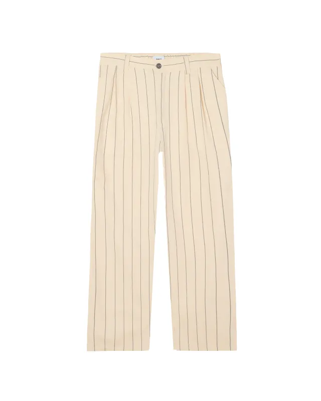 FOSTER PLEATED STRIPE PANT sold by Obey