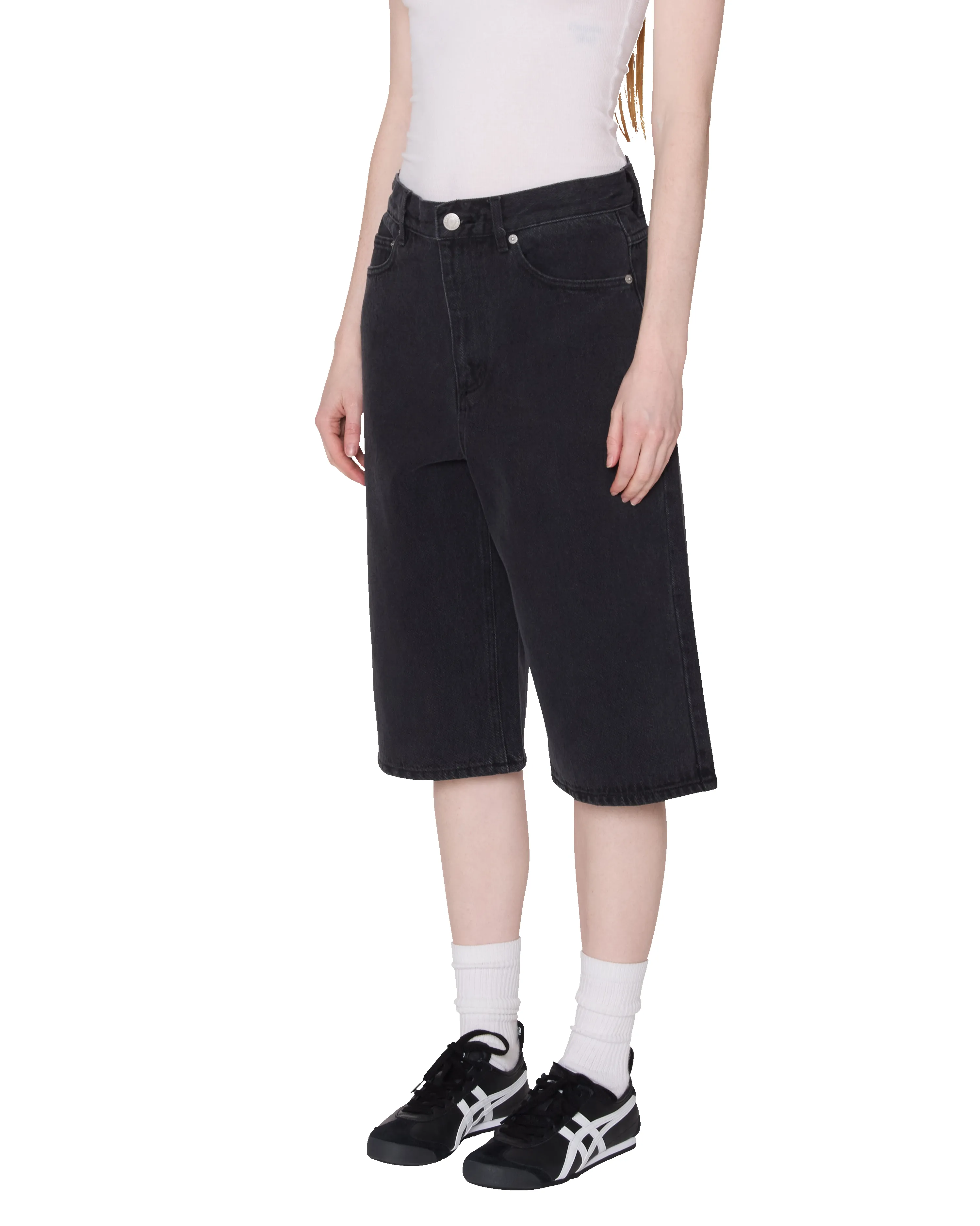 KARINA LONG DENIM SHORT sold by Obey product image thumbnail 2