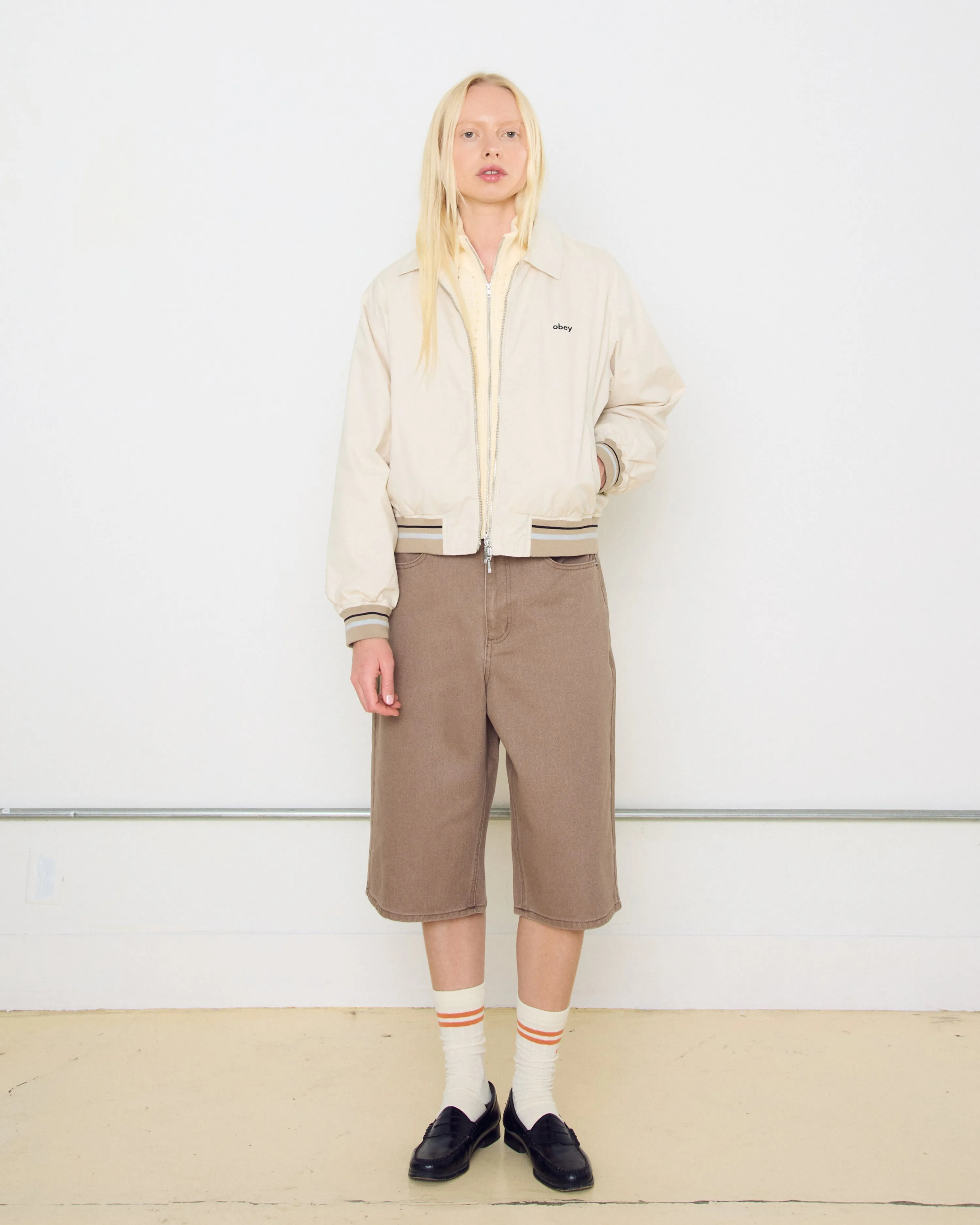 KARINA LONG DENIM SHORT sold by Obey product image thumbnail 4