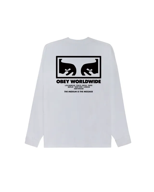 THE MEDIUM IS THE MESSAGE CLASSIC LS T-SHIRT sold by Obey
