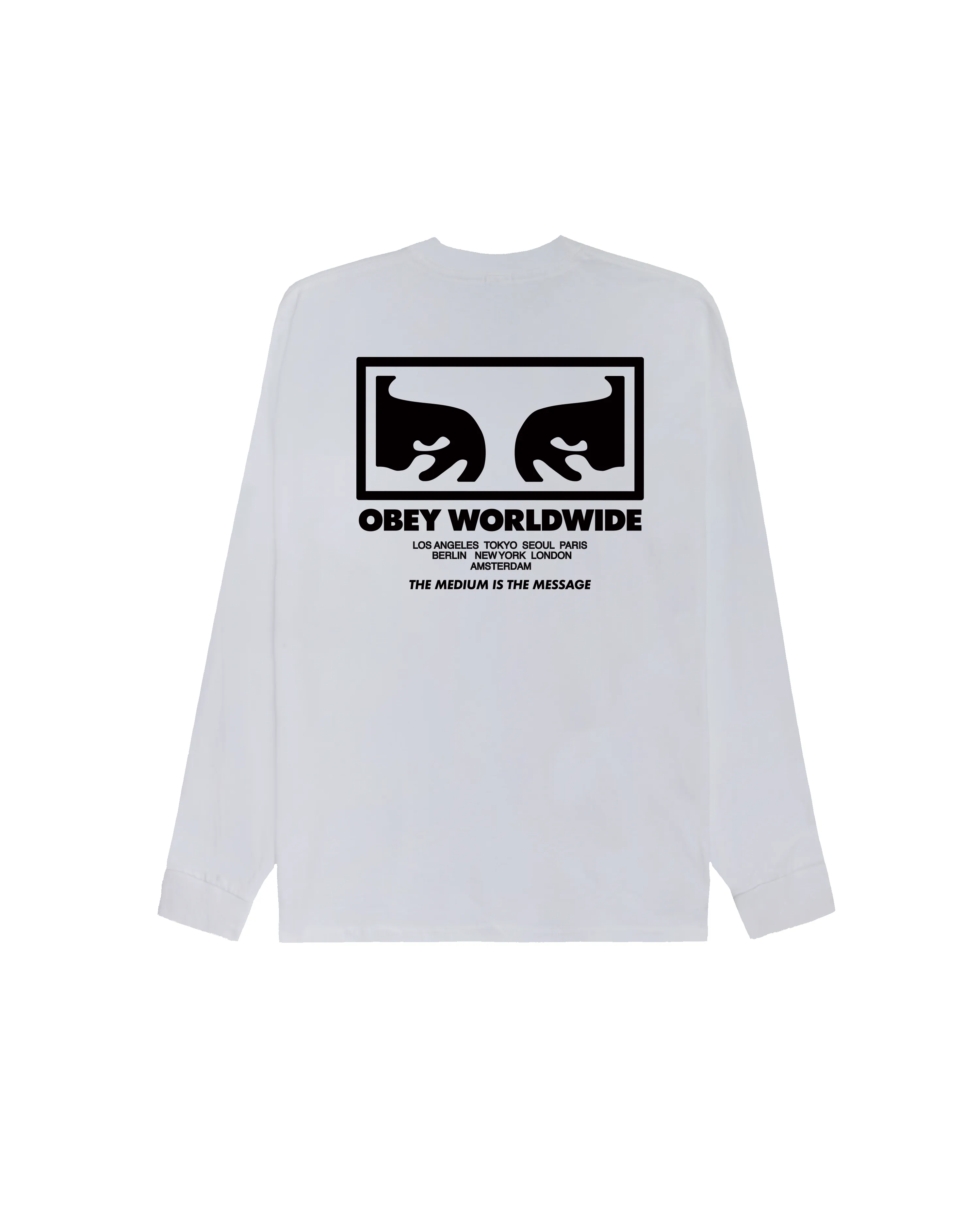 THE MEDIUM IS THE MESSAGE CLASSIC LS T-SHIRT sold by Obey