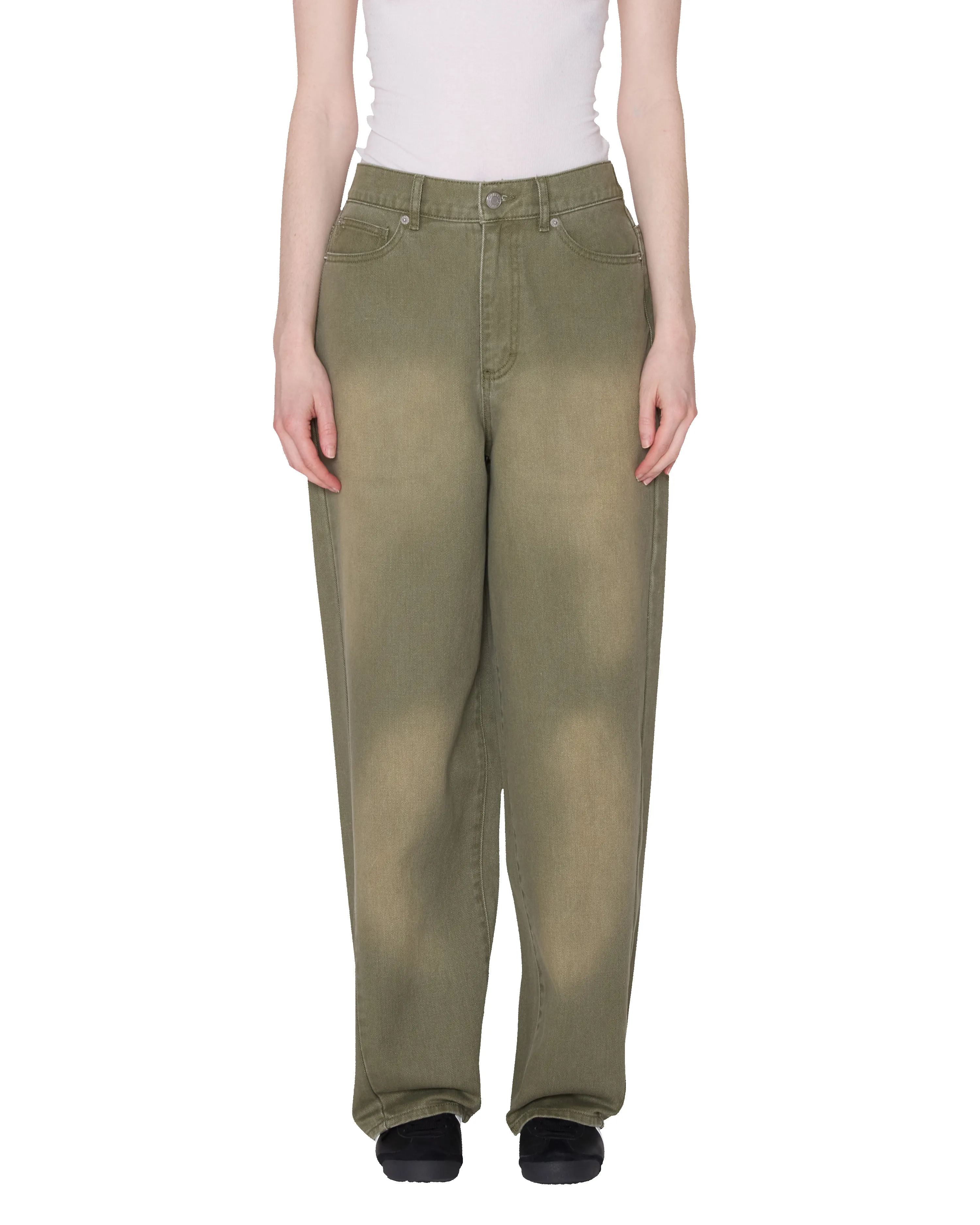 LEAH III BAGGY DENIM BLUR WASH sold by Obey