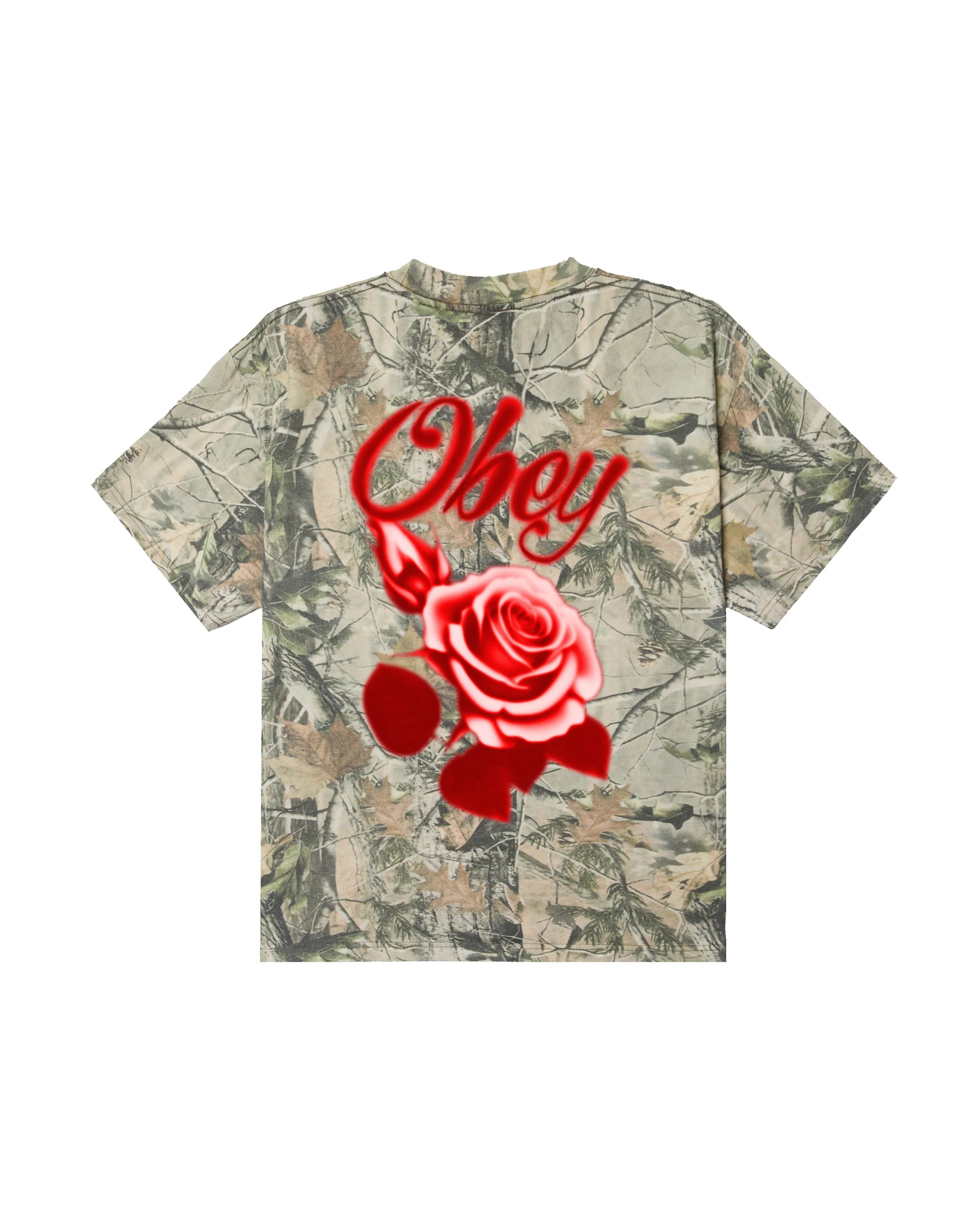 AIRBRUSHED ROSE HEAVYWEIGHT T-SHIRT sold by Obey