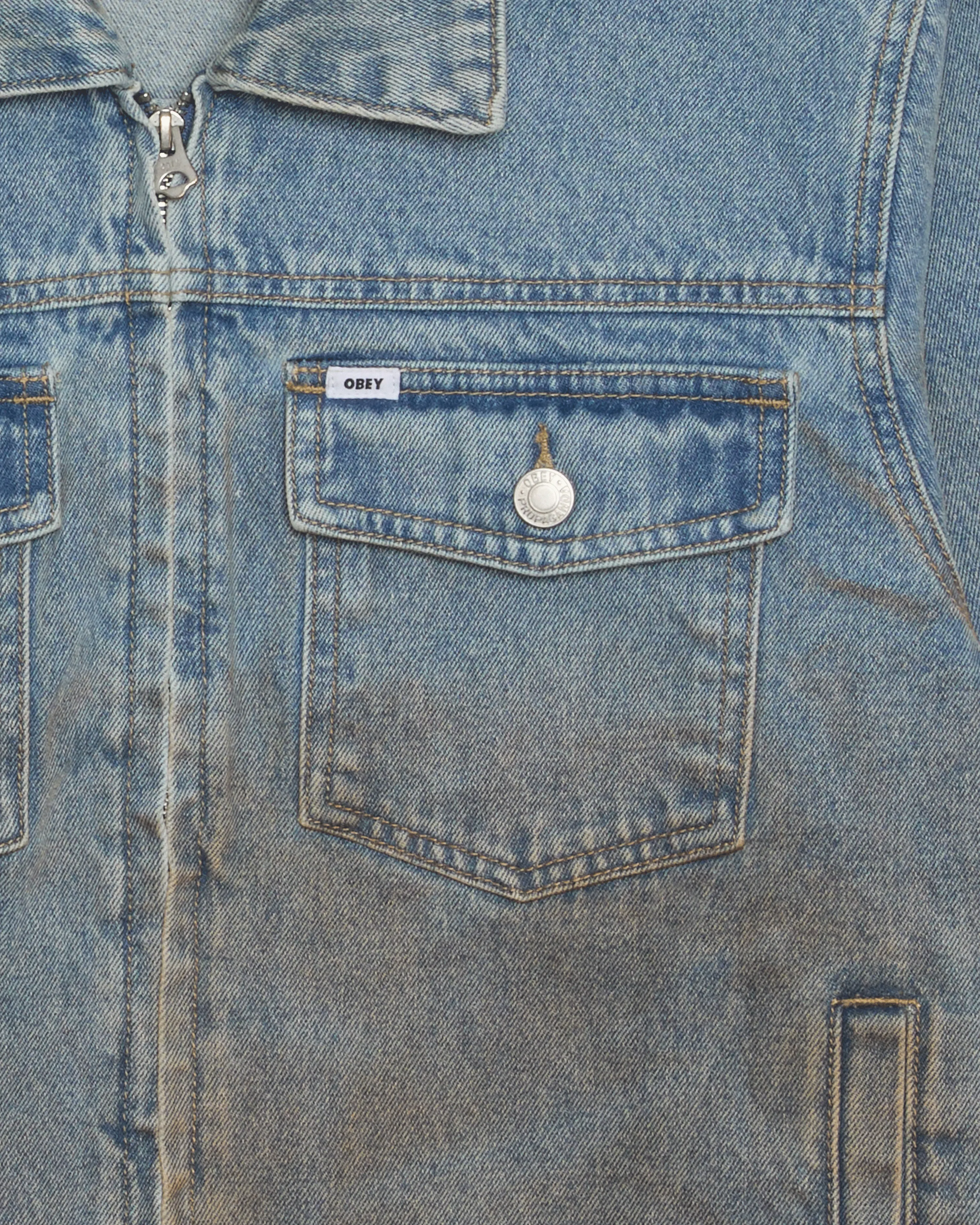 BASE TRUCKER JACKET sold by Obey product image thumbnail 3