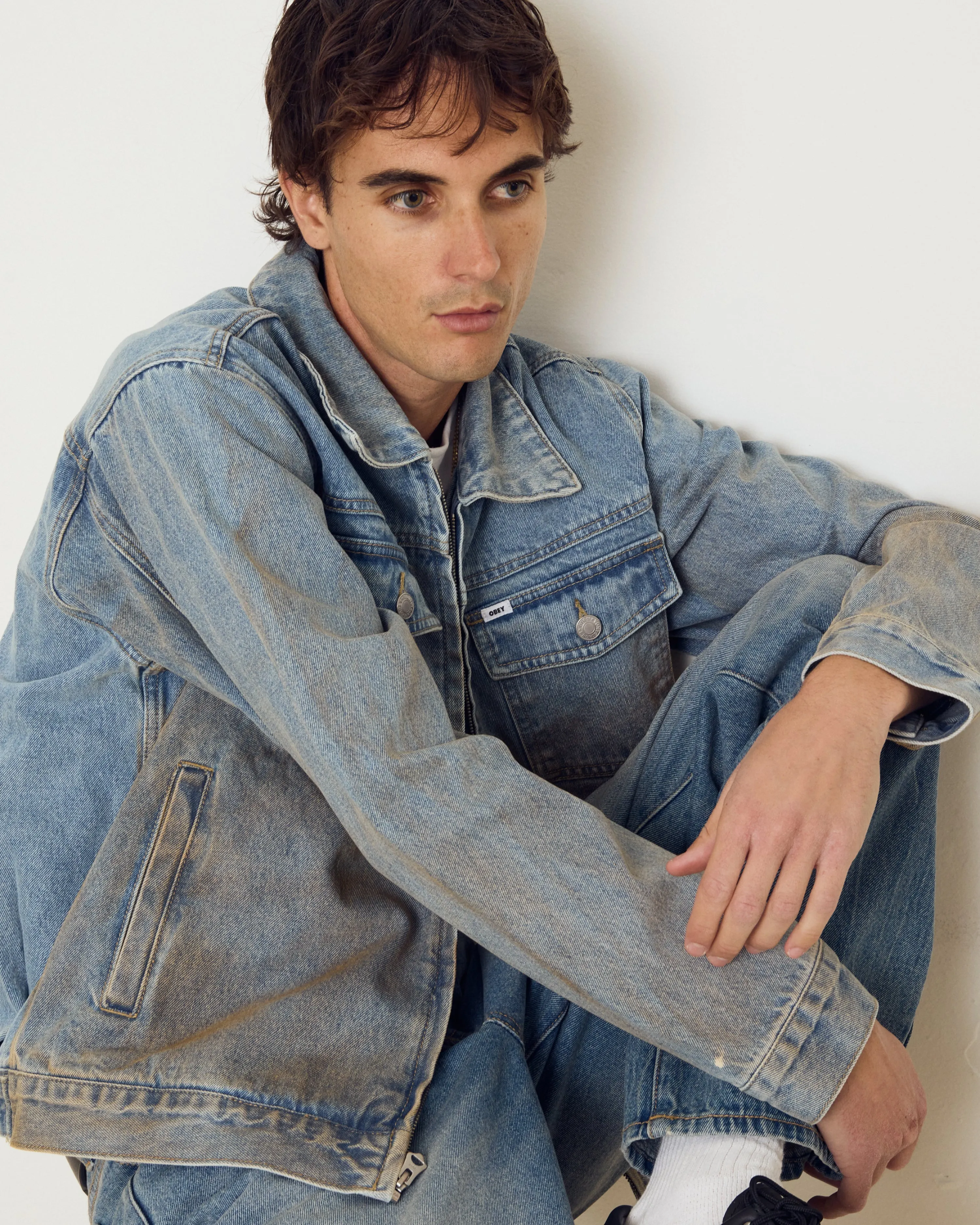 BASE TRUCKER JACKET sold by Obey product image thumbnail 4