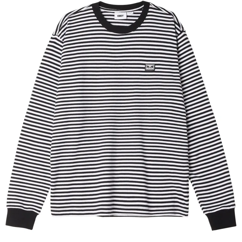 ESTABLISHED WORKS EYES LS STRIP T-SHIRT sold by Obey