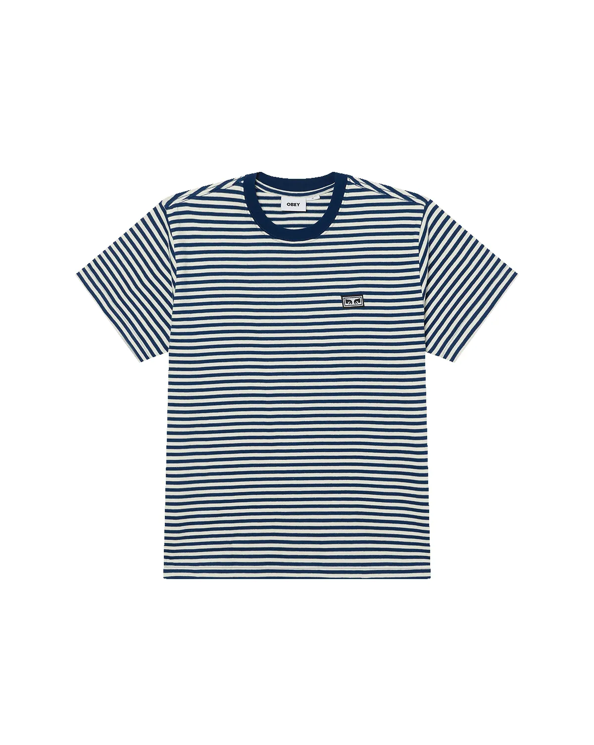 EST. WORKS EYES STRIPE T-SHIRT sold by Obey