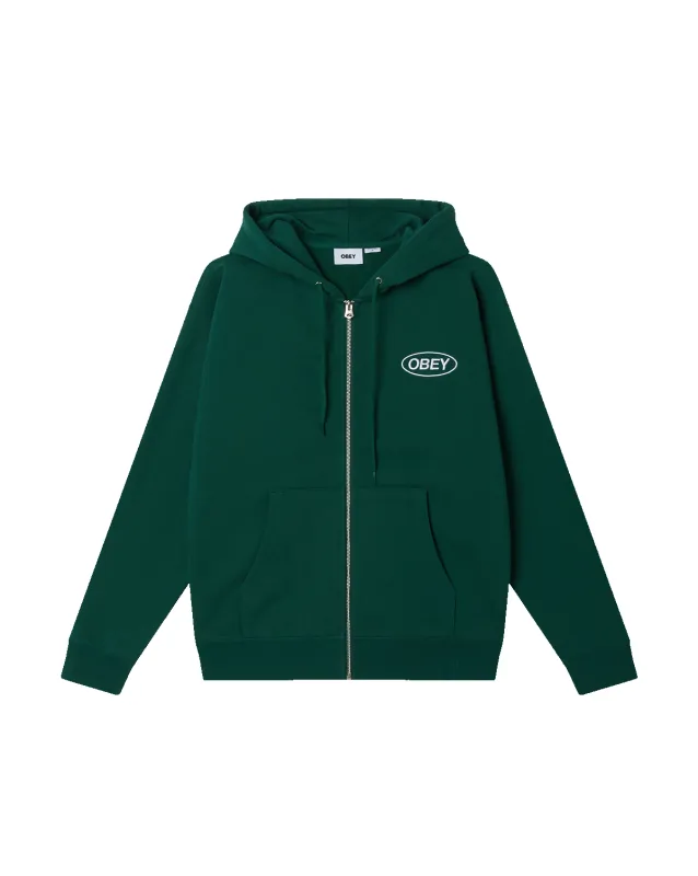 OBEY OVAL ZIP HOOD sold by Obey