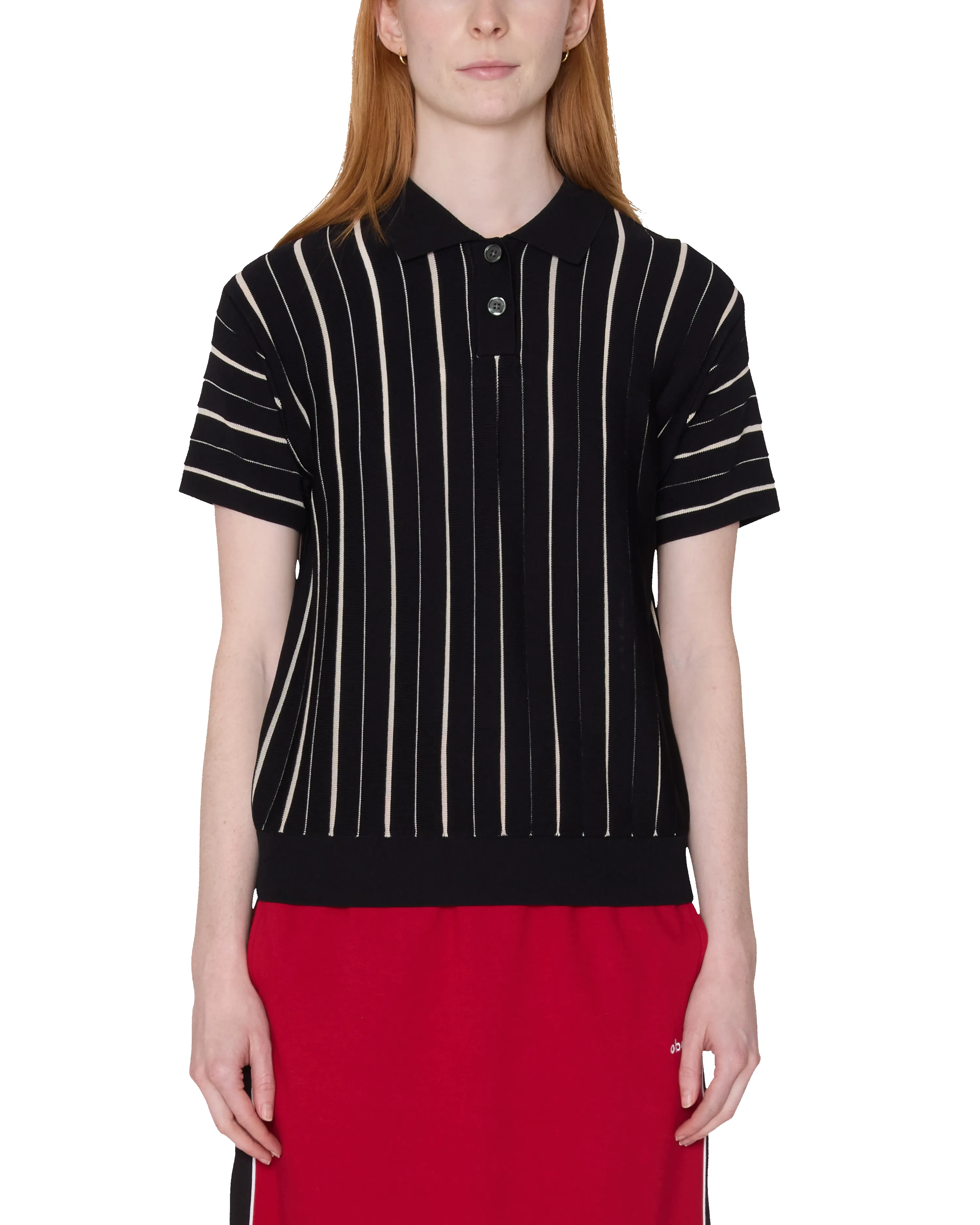 ARLO STRIPE POLO SWEATER sold by Obey