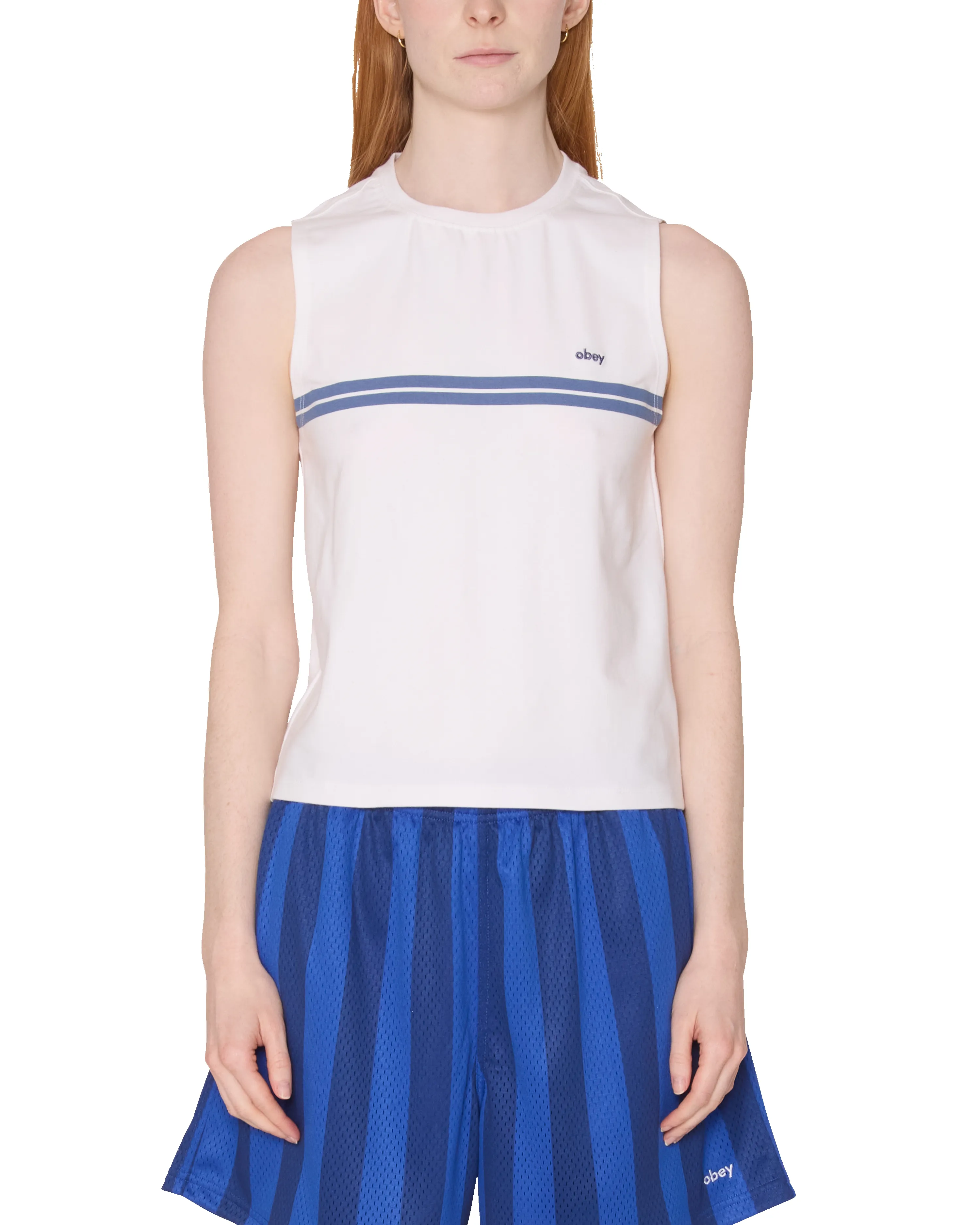 FREYA STRIPE TANK sold by Obey