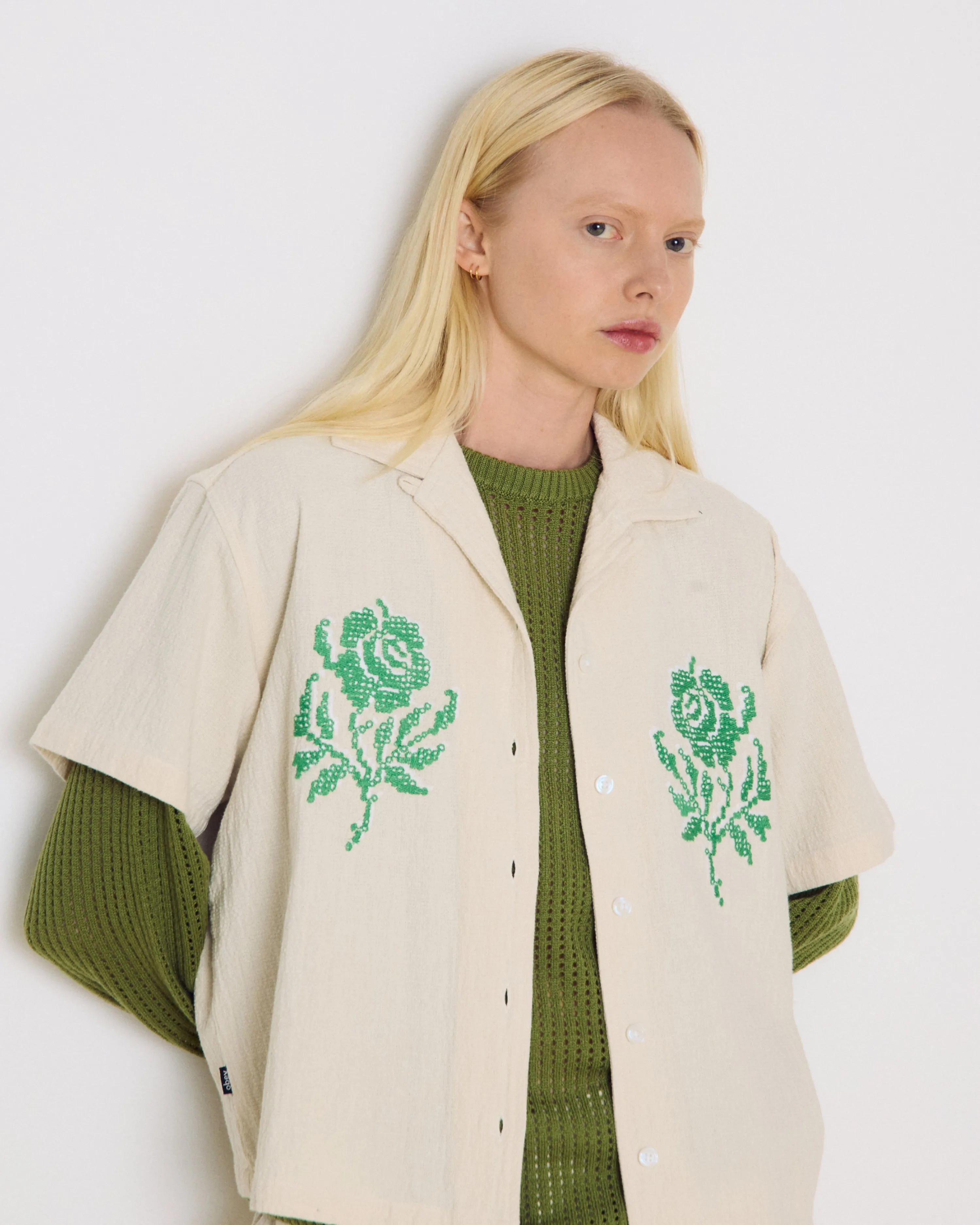 ROSES EMBELLISHED SS SHIRT sold by Obey product image thumbnail 5