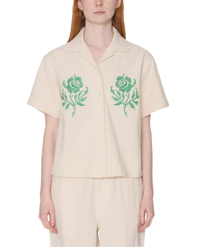 ROSES EMBELLISHED SS SHIRT made by Obey