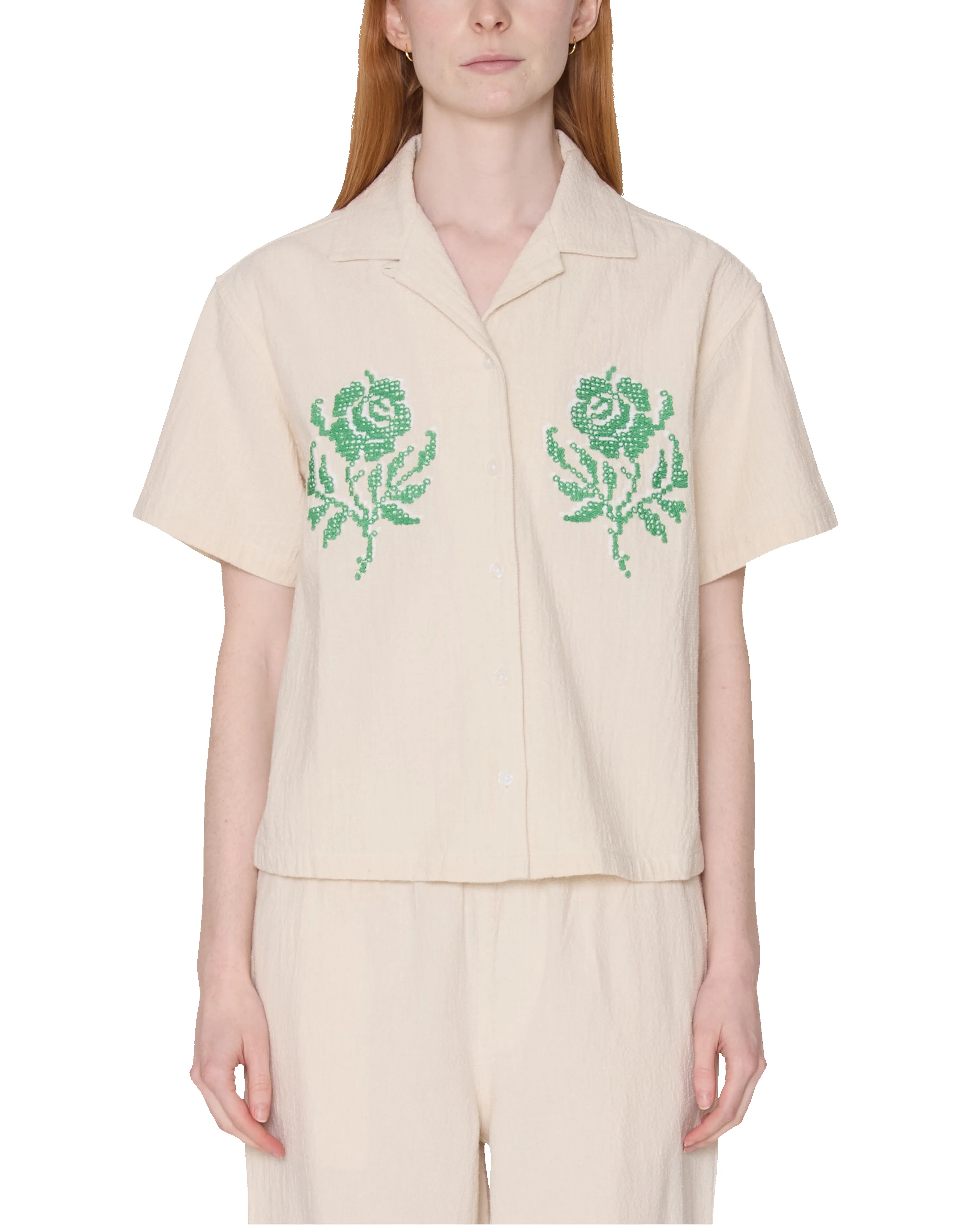 ROSES EMBELLISHED SS SHIRT sold by Obey