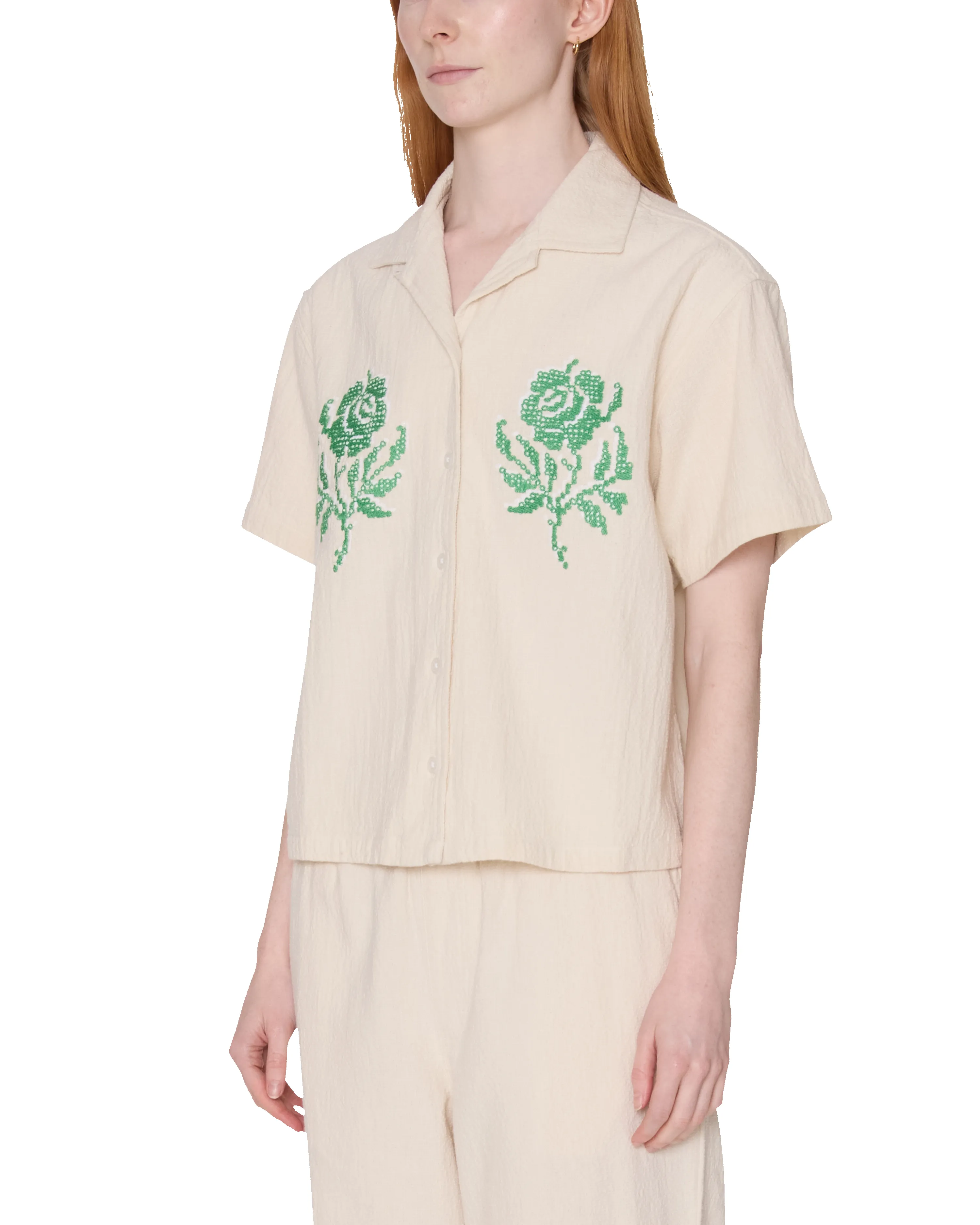 ROSES EMBELLISHED SS SHIRT sold by Obey product image thumbnail 2