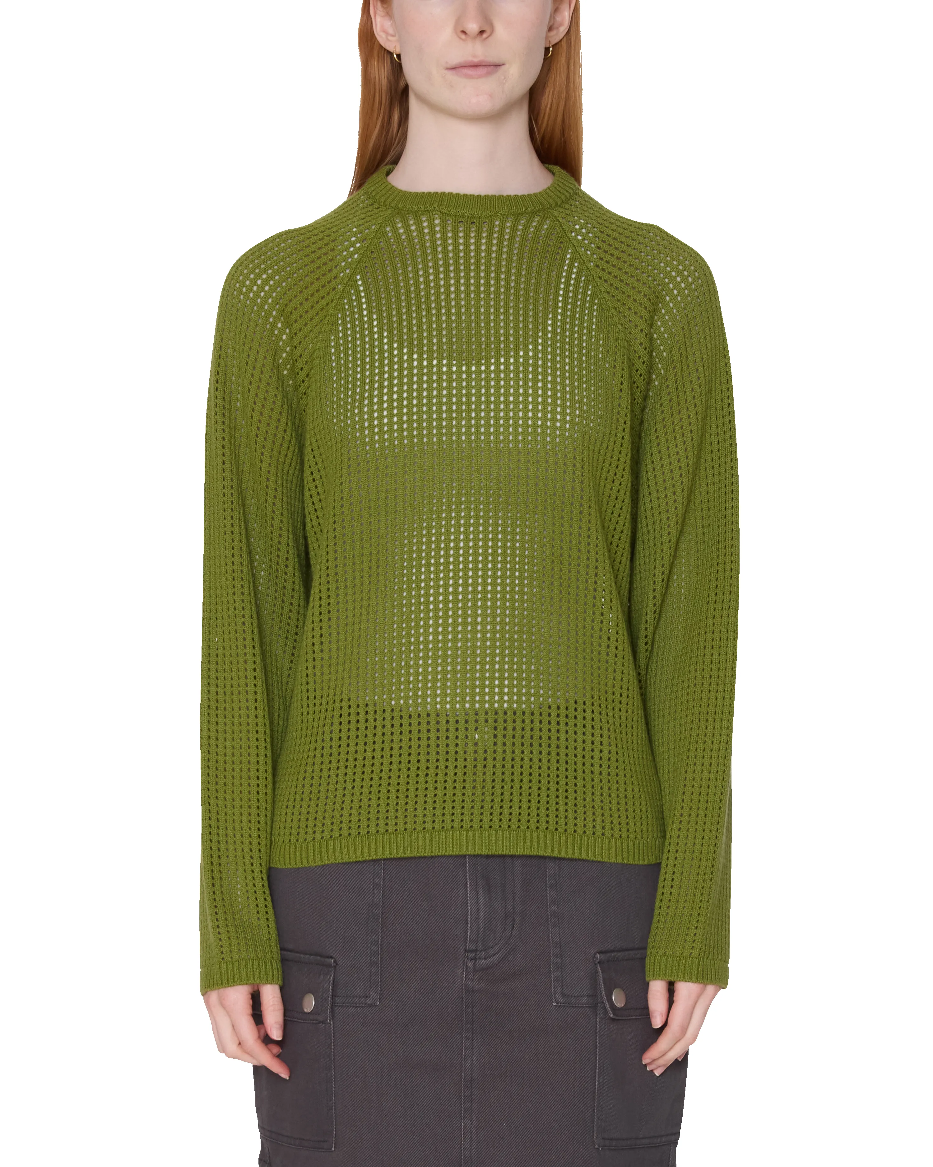 TALIA OPEN KNIT RAGLAN sold by Obey