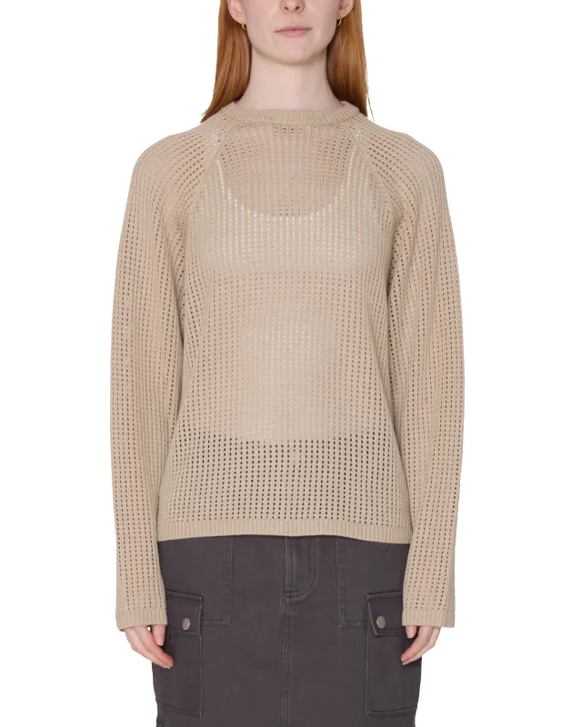 TALIA OPEN KNIT RAGLAN made by Obey