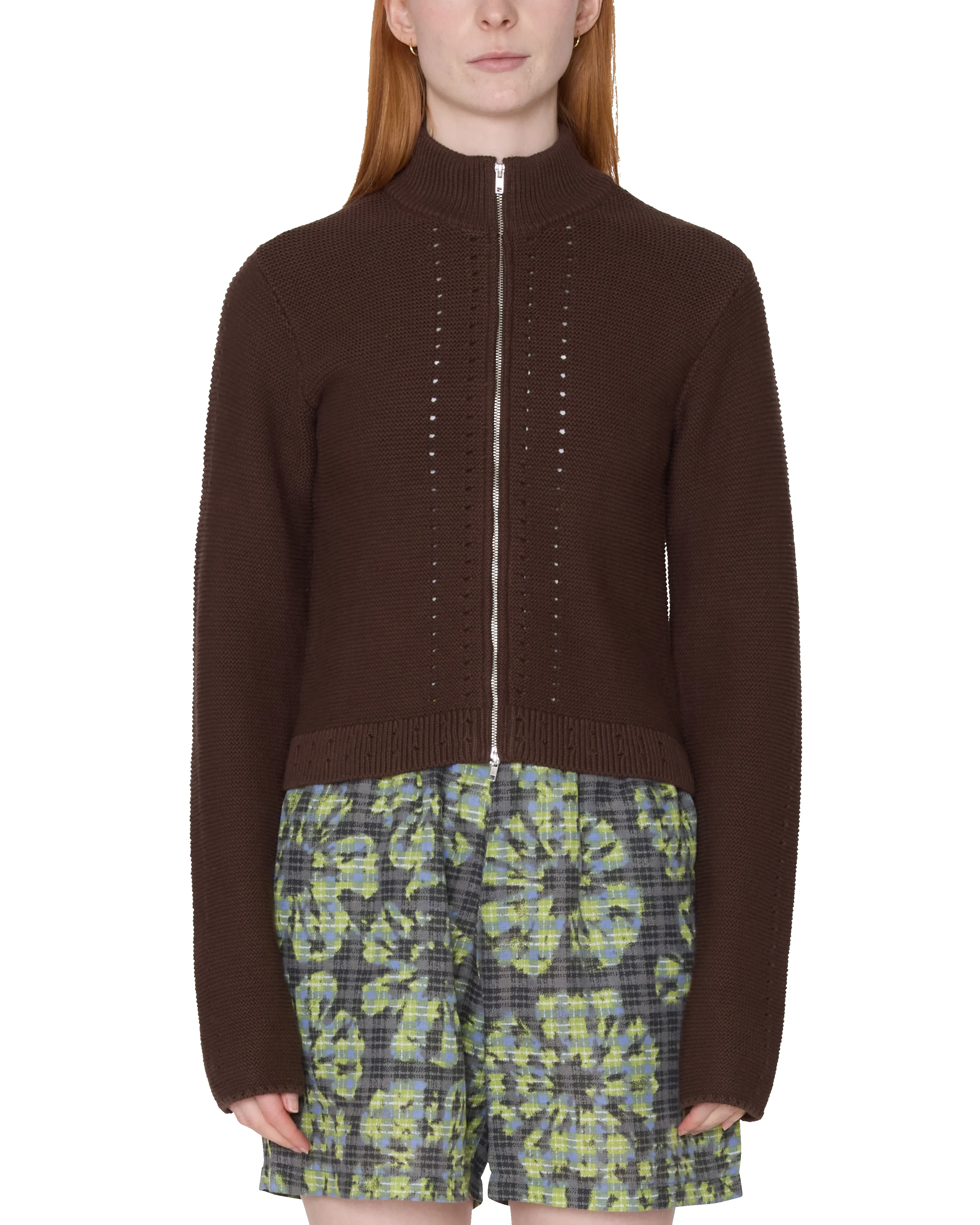 MEREDITH MOCK ZIP SWEATER sold by Obey