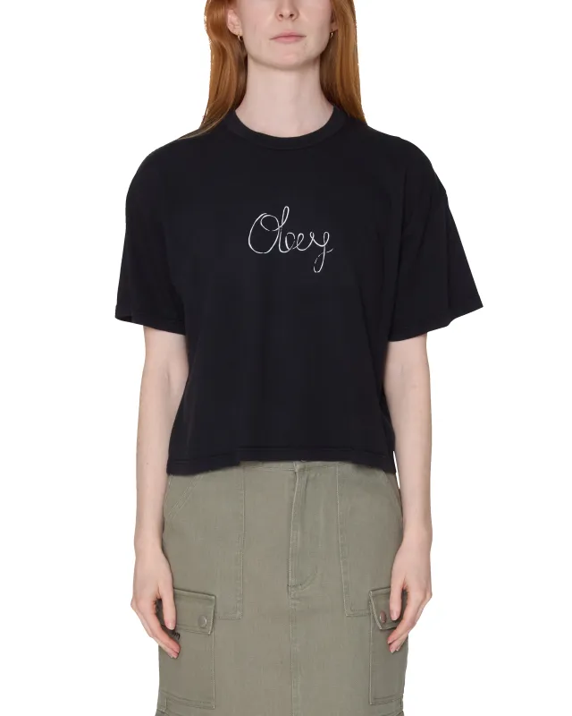 HANDWRITTEN ROW T-SHIRT sold by Obey