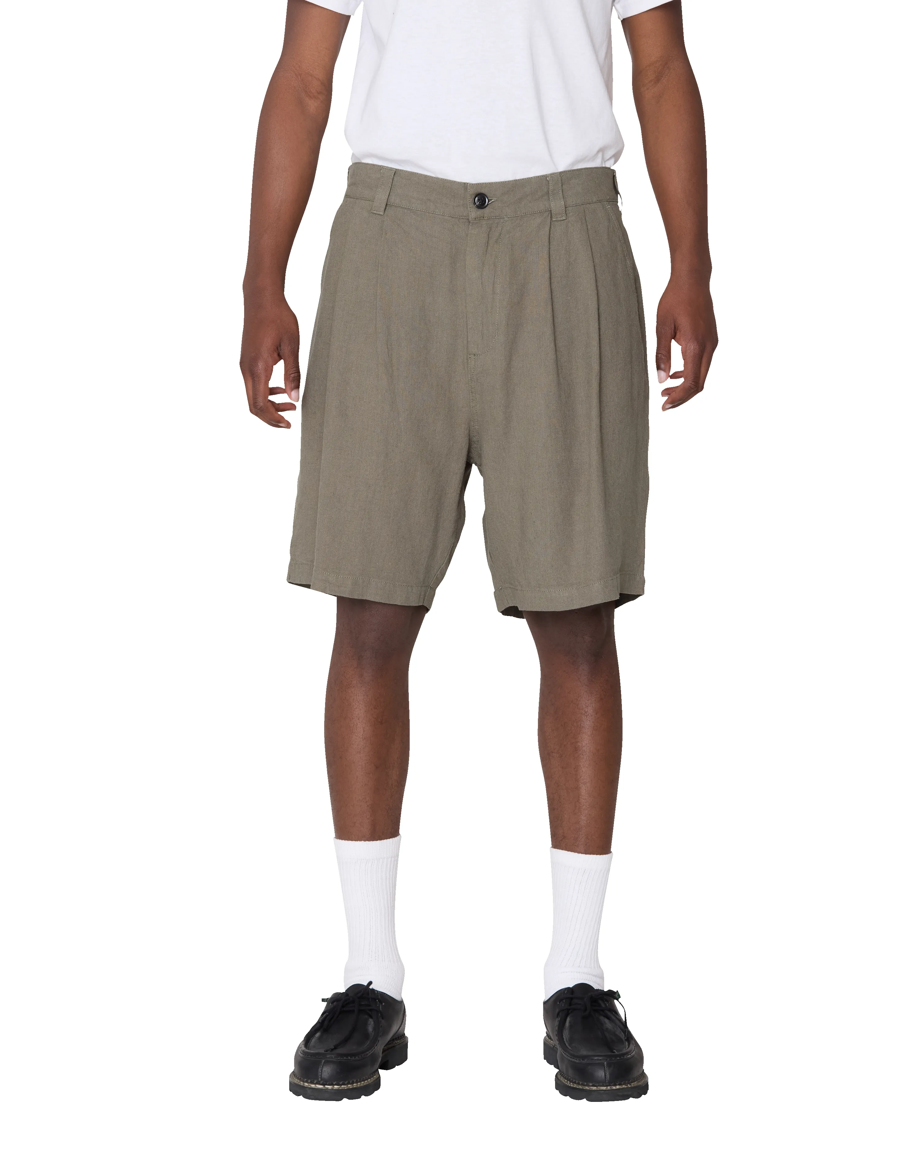 FOSTER PLEATED LINEN SHORT sold by Obey product image thumbnail 3