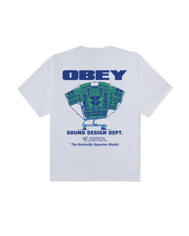 SOUND DESIGN DEPT. HEAVYWEIGHT T-SHIRT sold by Obey