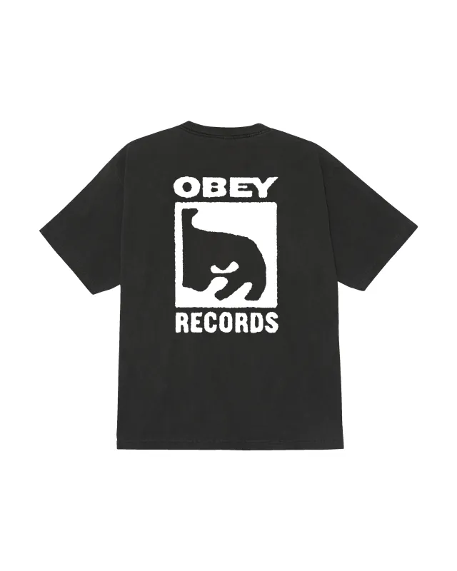 RECORDS ICON PIGMENT T-SHIRT sold by Obey